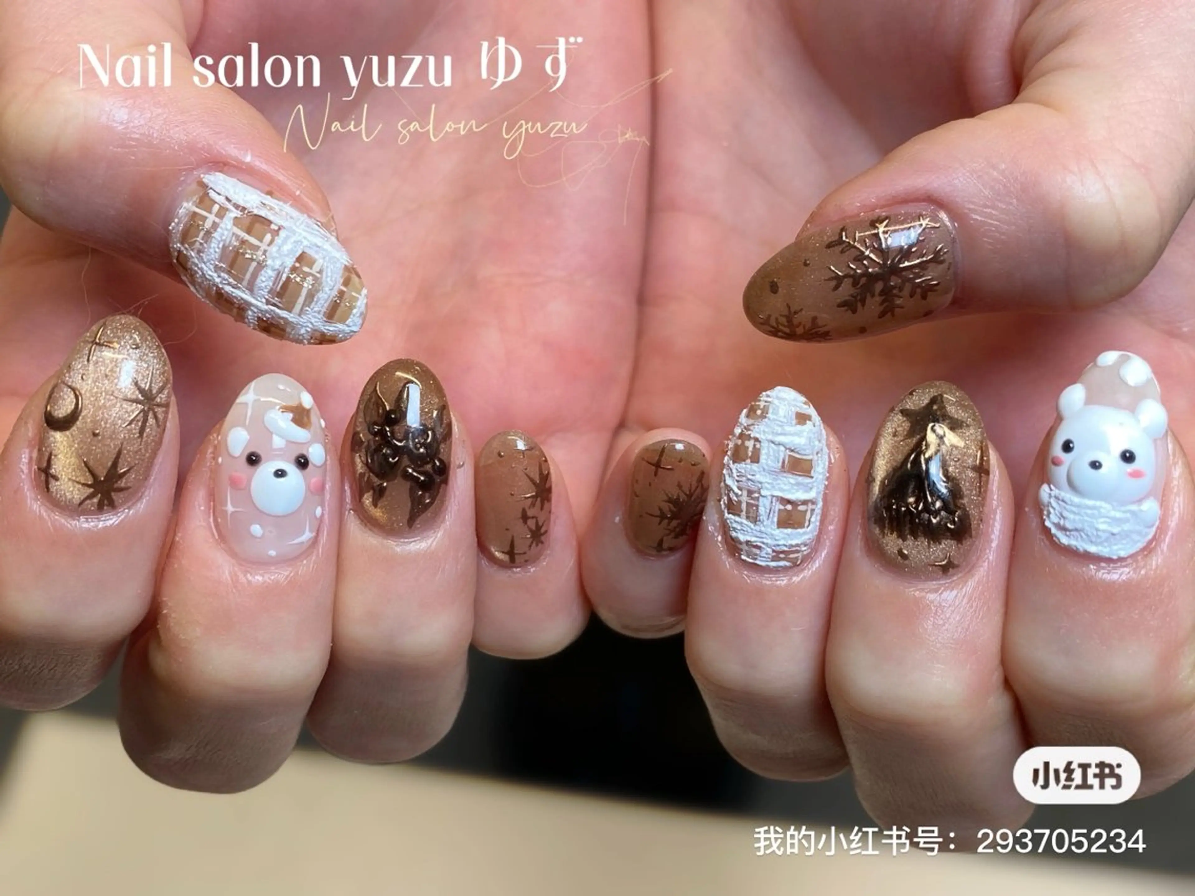 ネイル チークネイル 成人式 ドット フレンチネイル ジェルネイル ゆず- Nail Salonのネイルデザイン