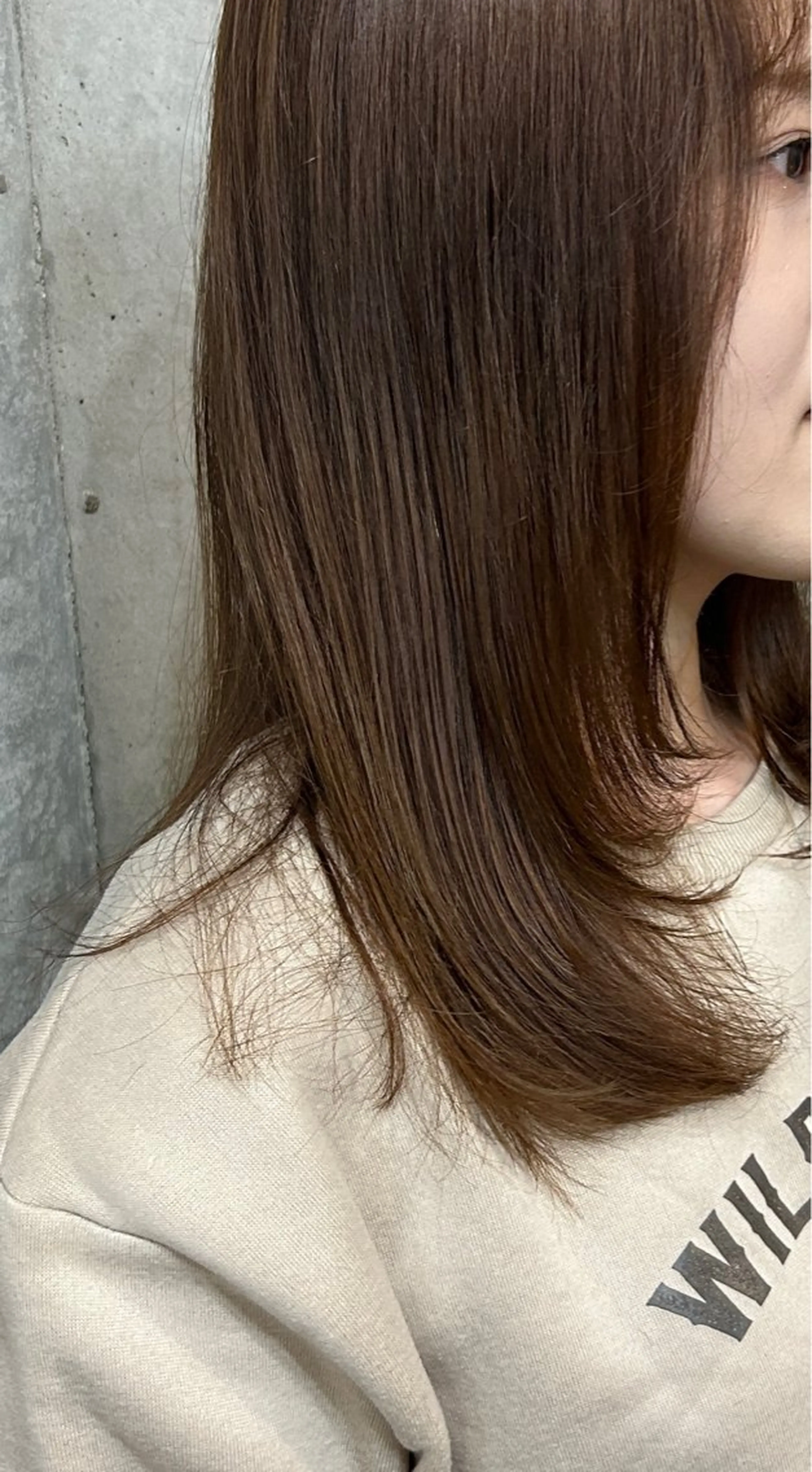 セミロング 顔まわりレイヤー 顔周りカット レイヤーカット カット Trip 香椎所属・Yukino/ 透明カラー🫧のヘアスタイル