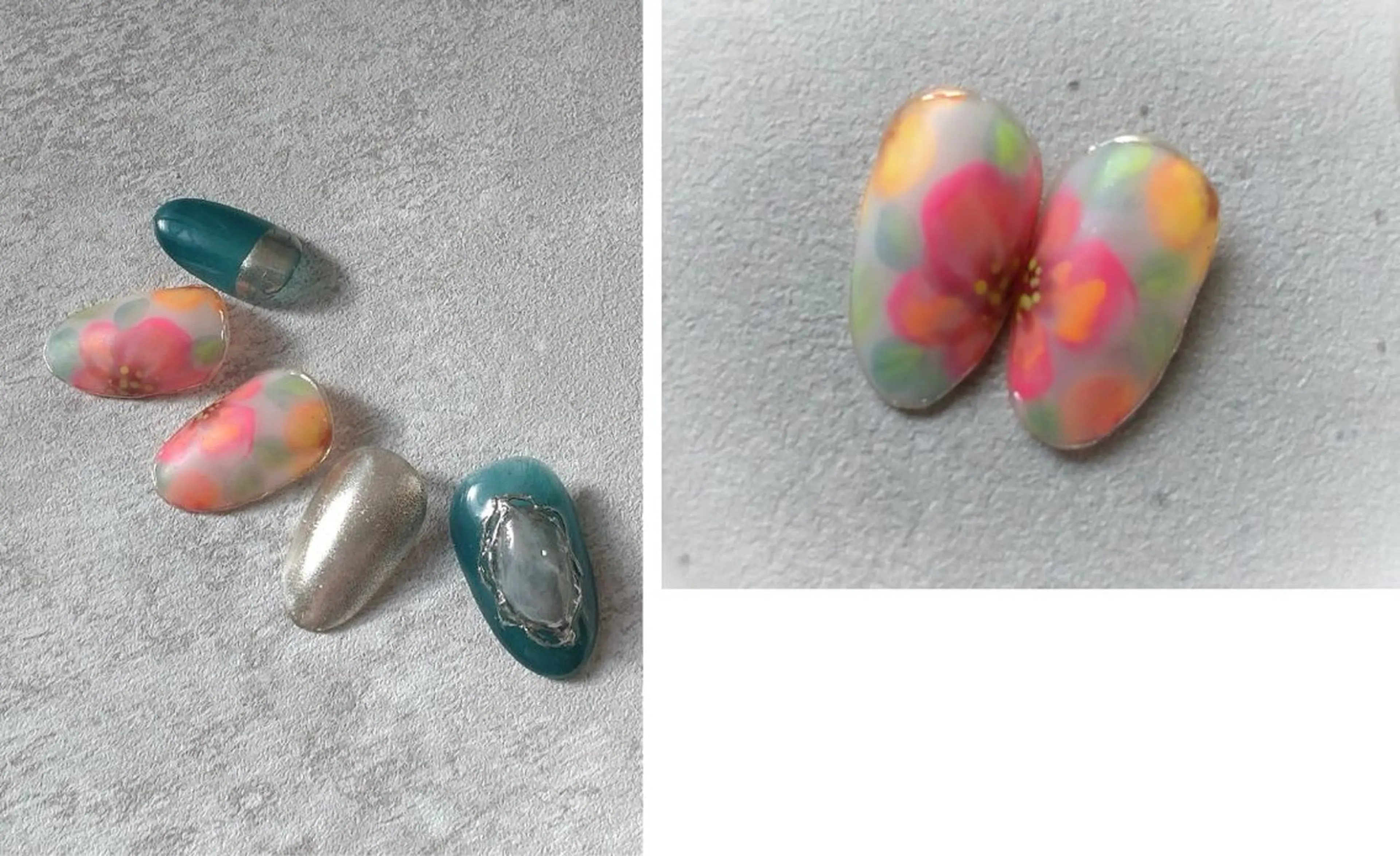 ネイル ⭐︎休業中の練習⭐︎ JNA認定講師髙橋のネイルデザイン