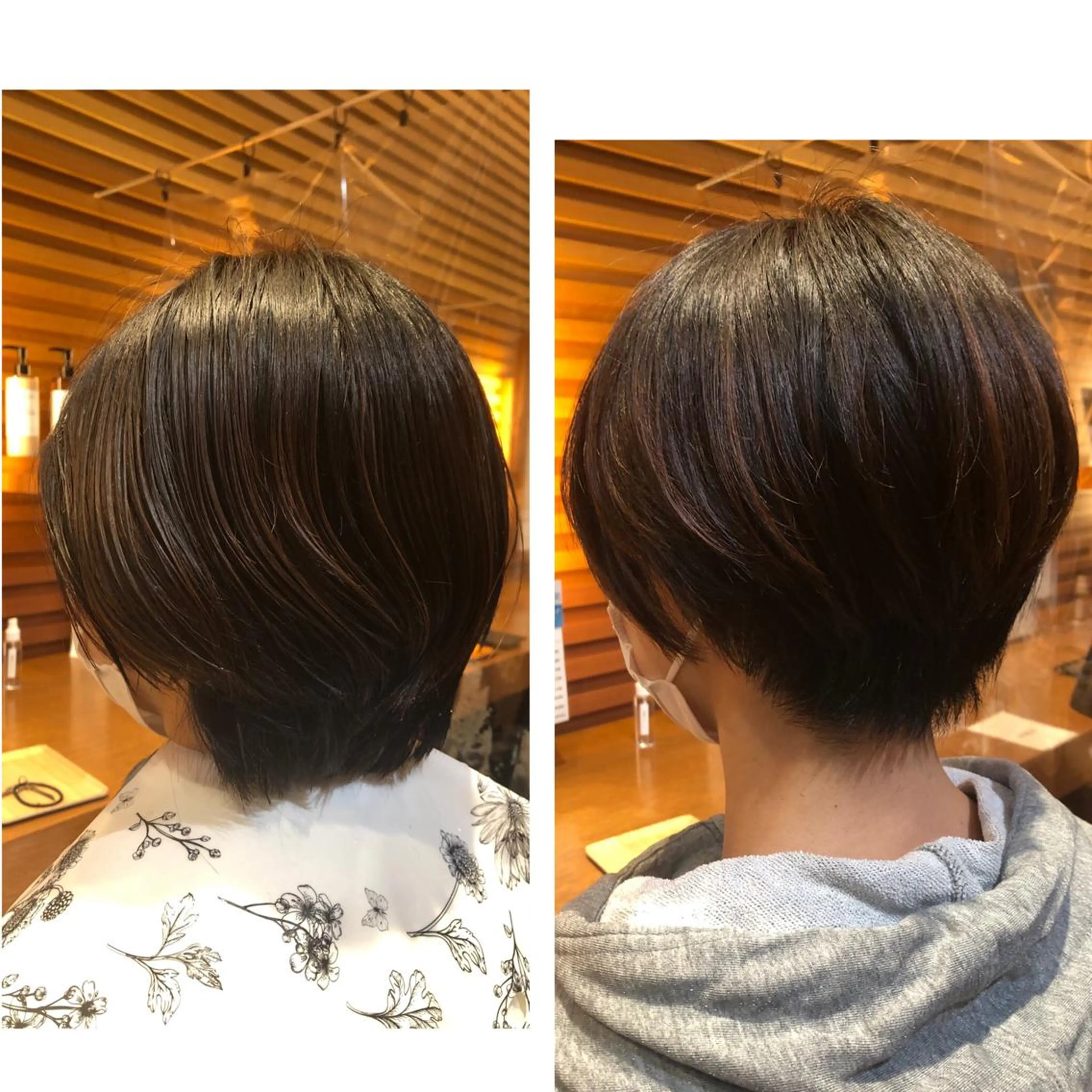 ショート カット ヘアカラー 高山🐬髪質改善 池袋で縮毛矯正のヘアスタイル