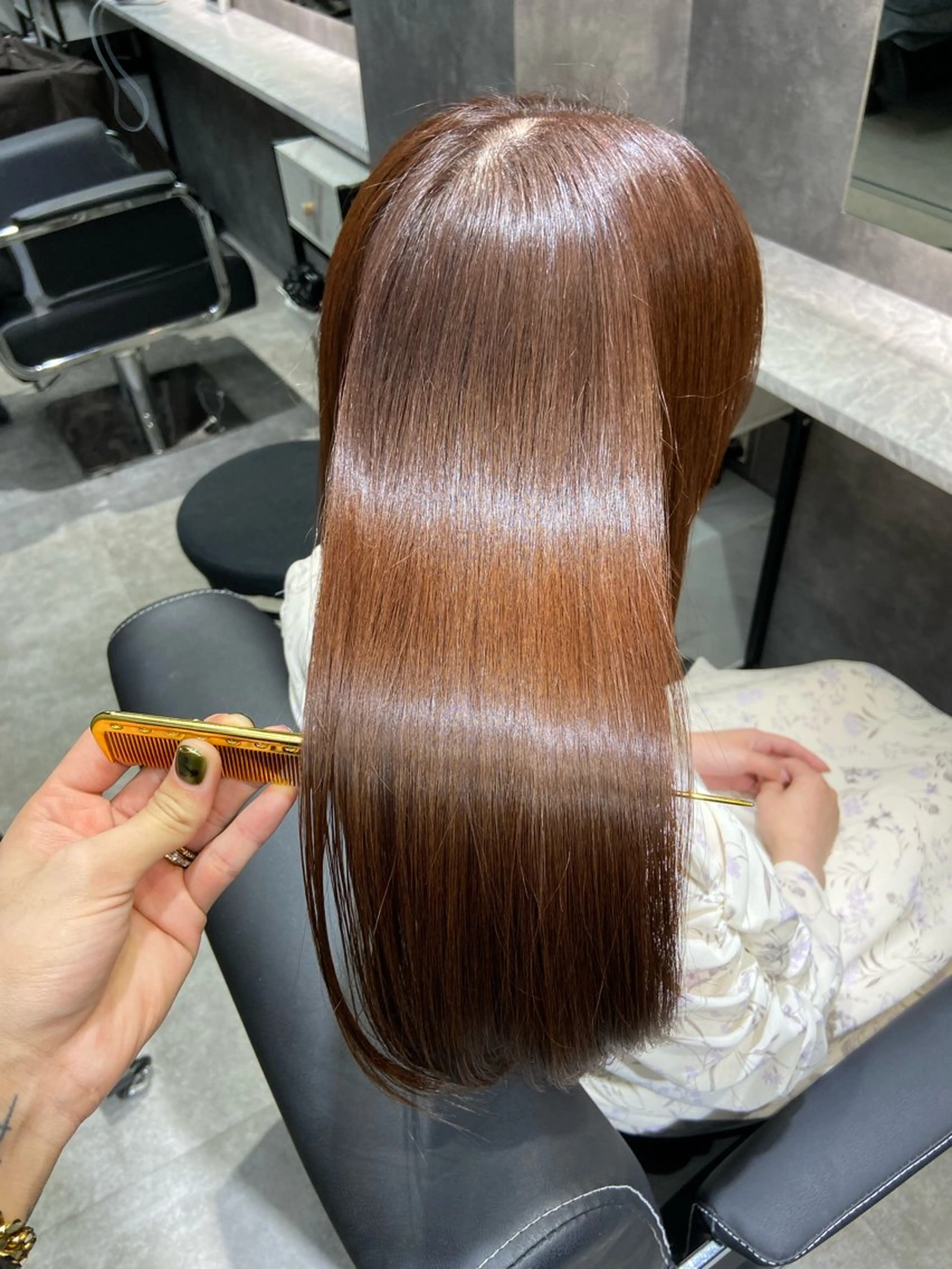 セミロング 髪質改善 トリートメント 🦉静かに過ごしたい 方、個室席🦉タナカのヘアスタイル