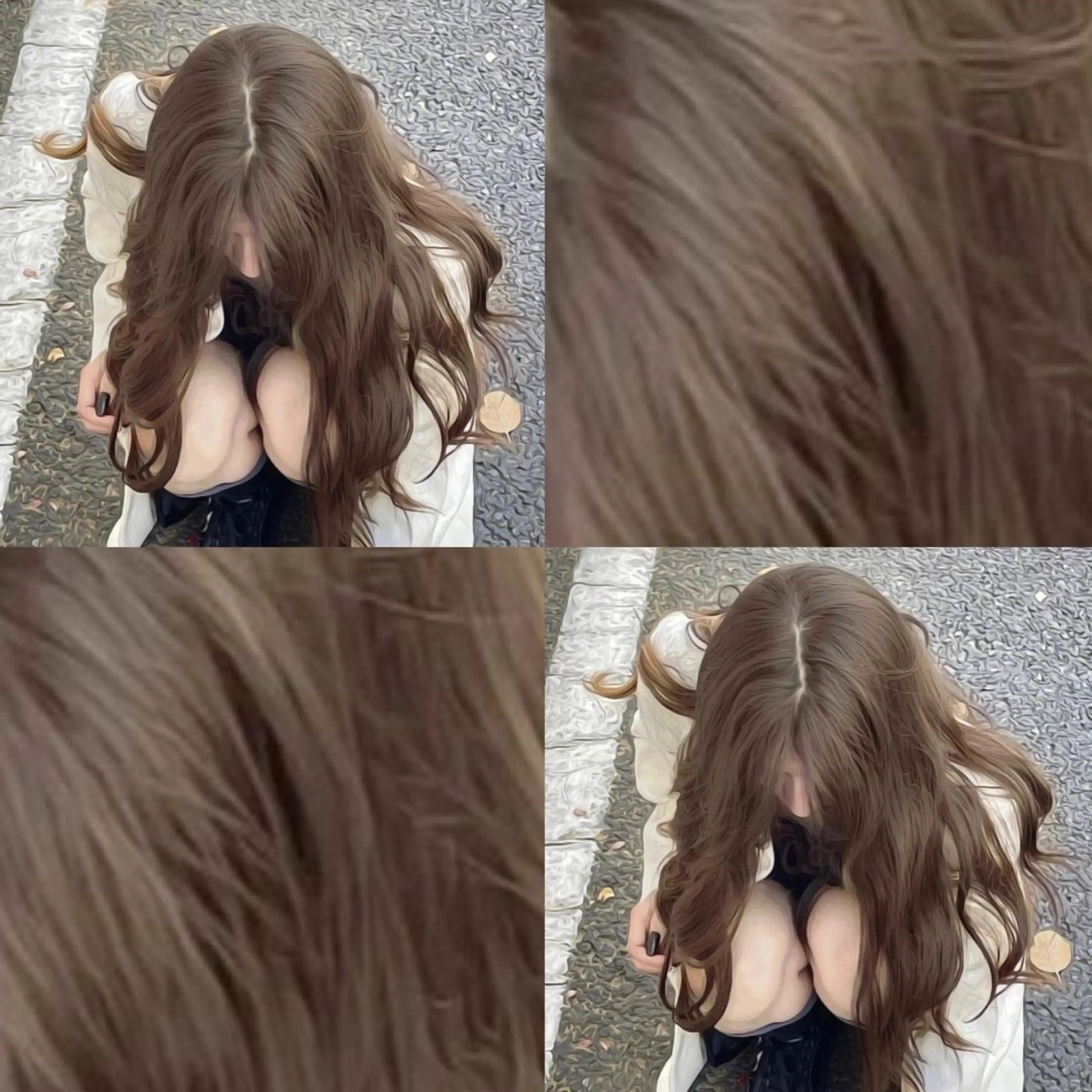 ミディアム 伊藤 りいなのヘアスタイル