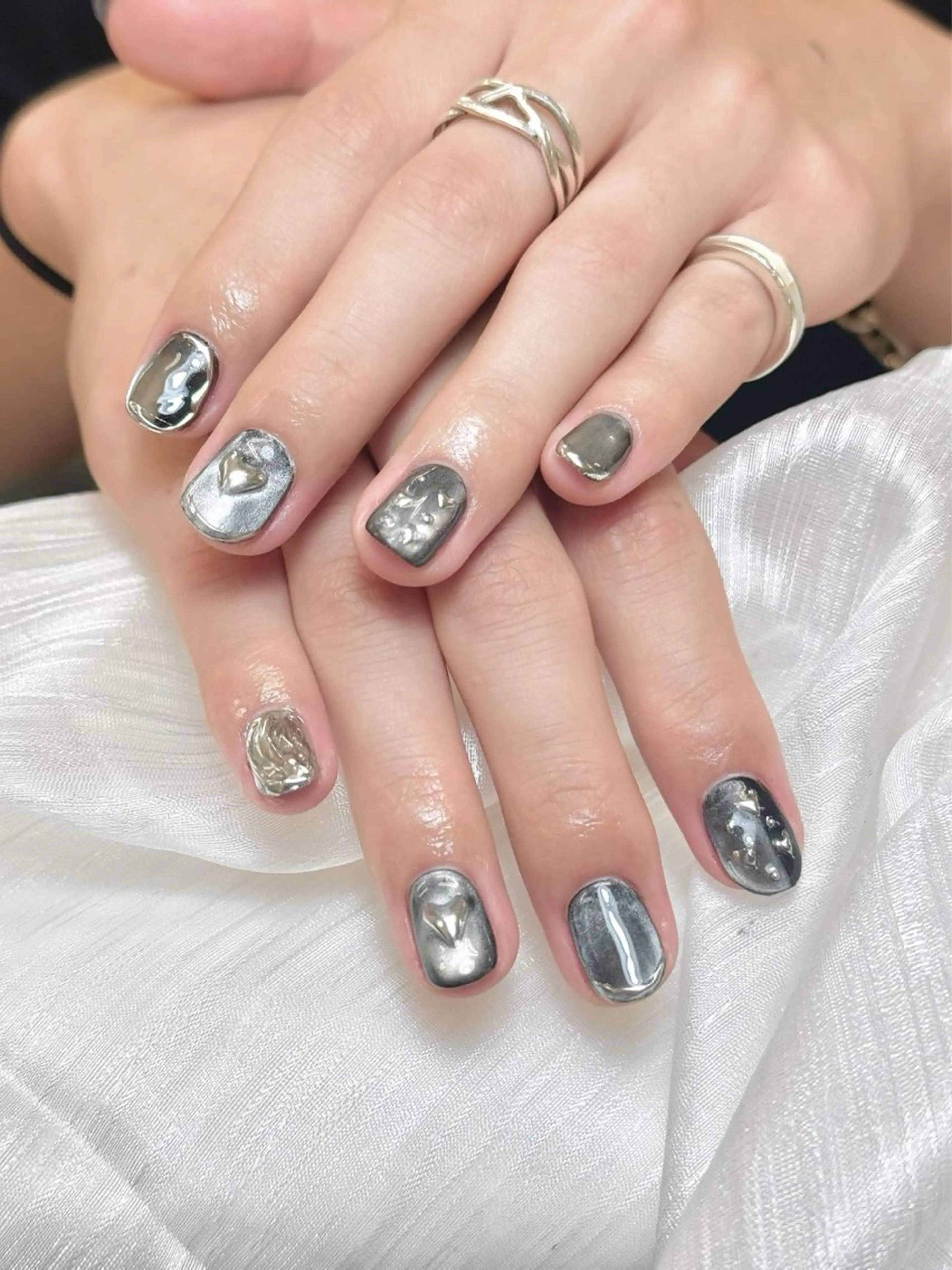 メンズ メンズ韓国風 Anh 歌舞伎町のネイルデザイン