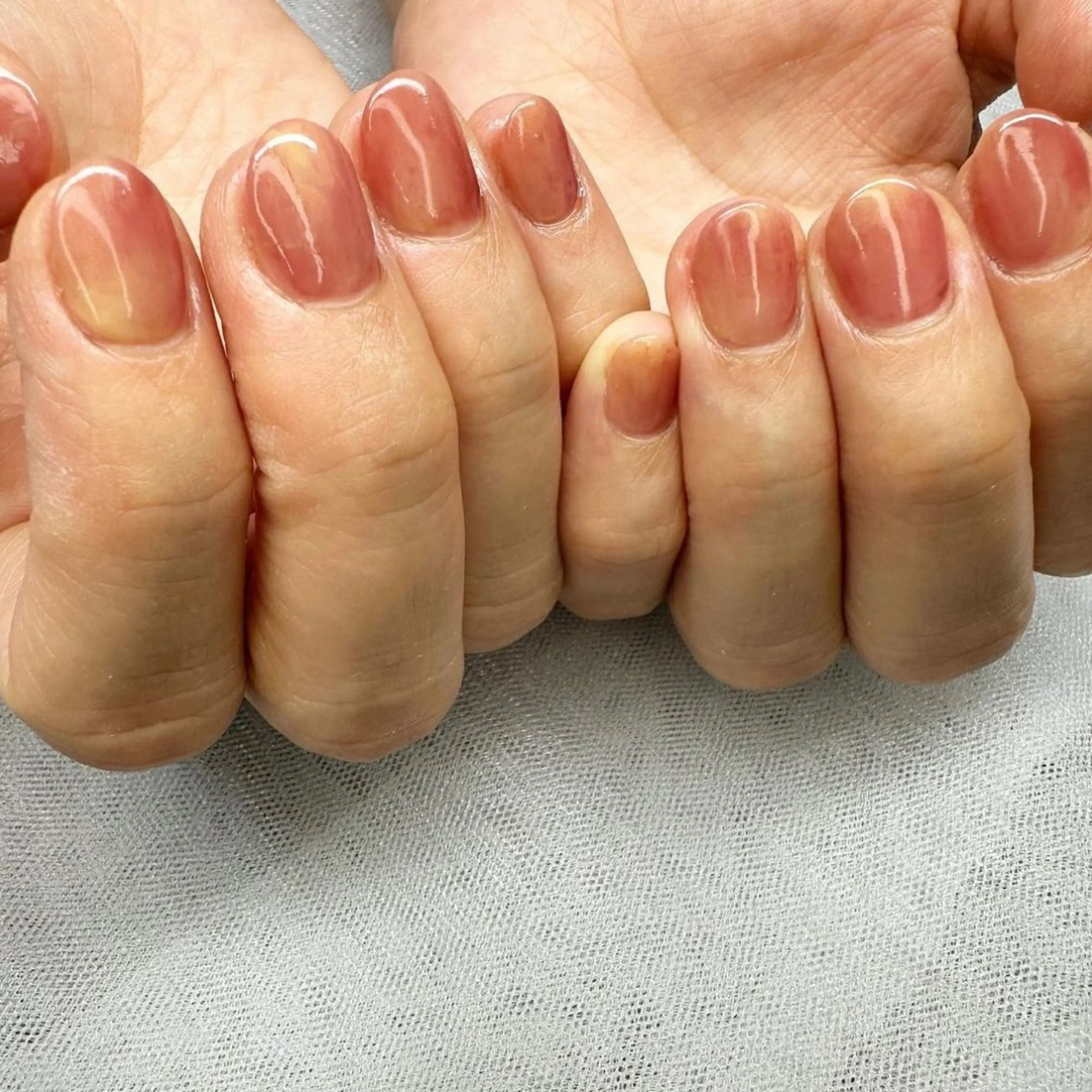 ネイル クリアネイル 氷ネイル・うるうるネイル 韓国ネイル ニュアンスネイル 冬ネイル 🪞KAPE NAIL 🪞のネイルデザイン