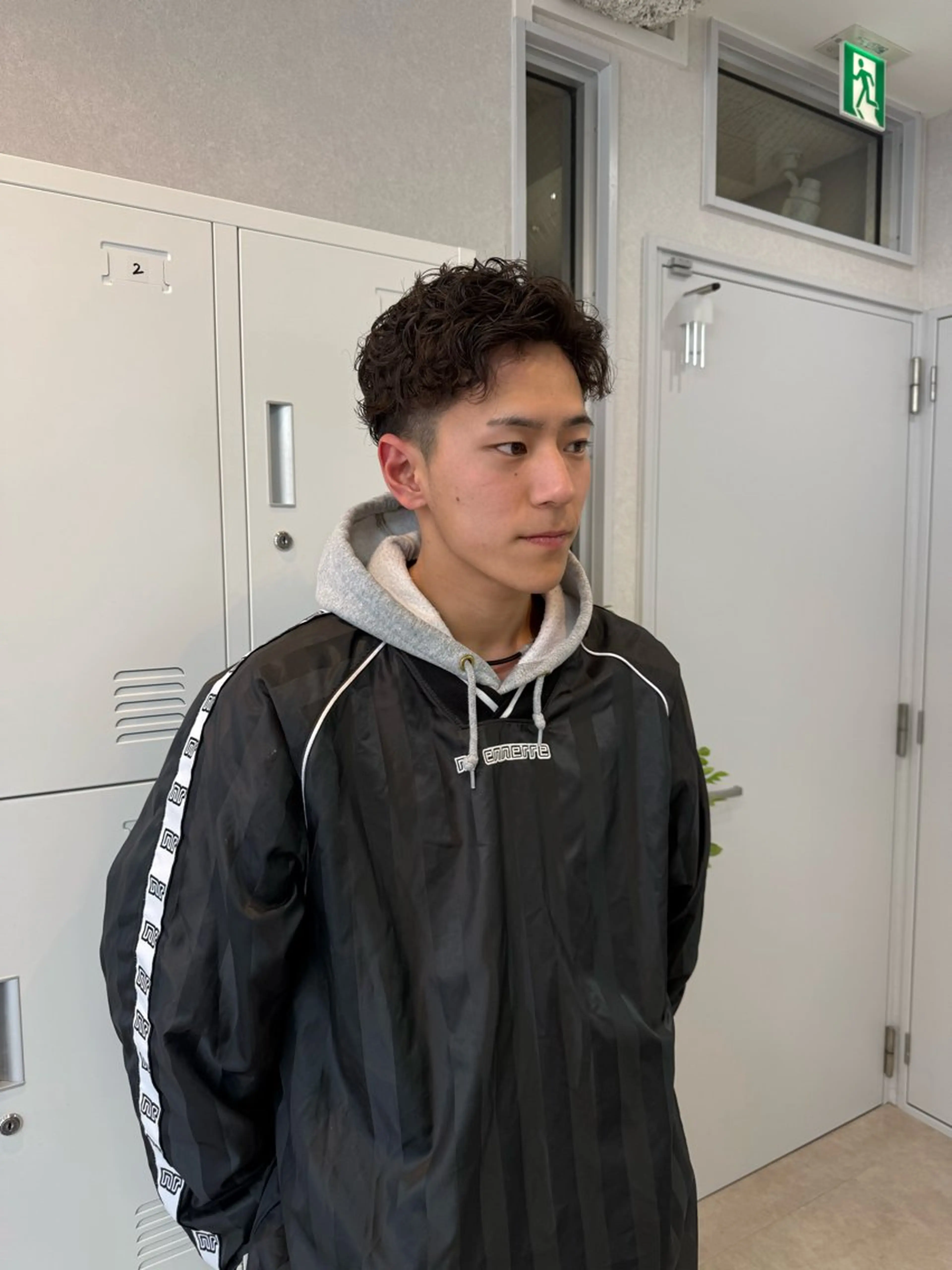 メンズ カット パーマ 山内 都弥のヘアスタイル