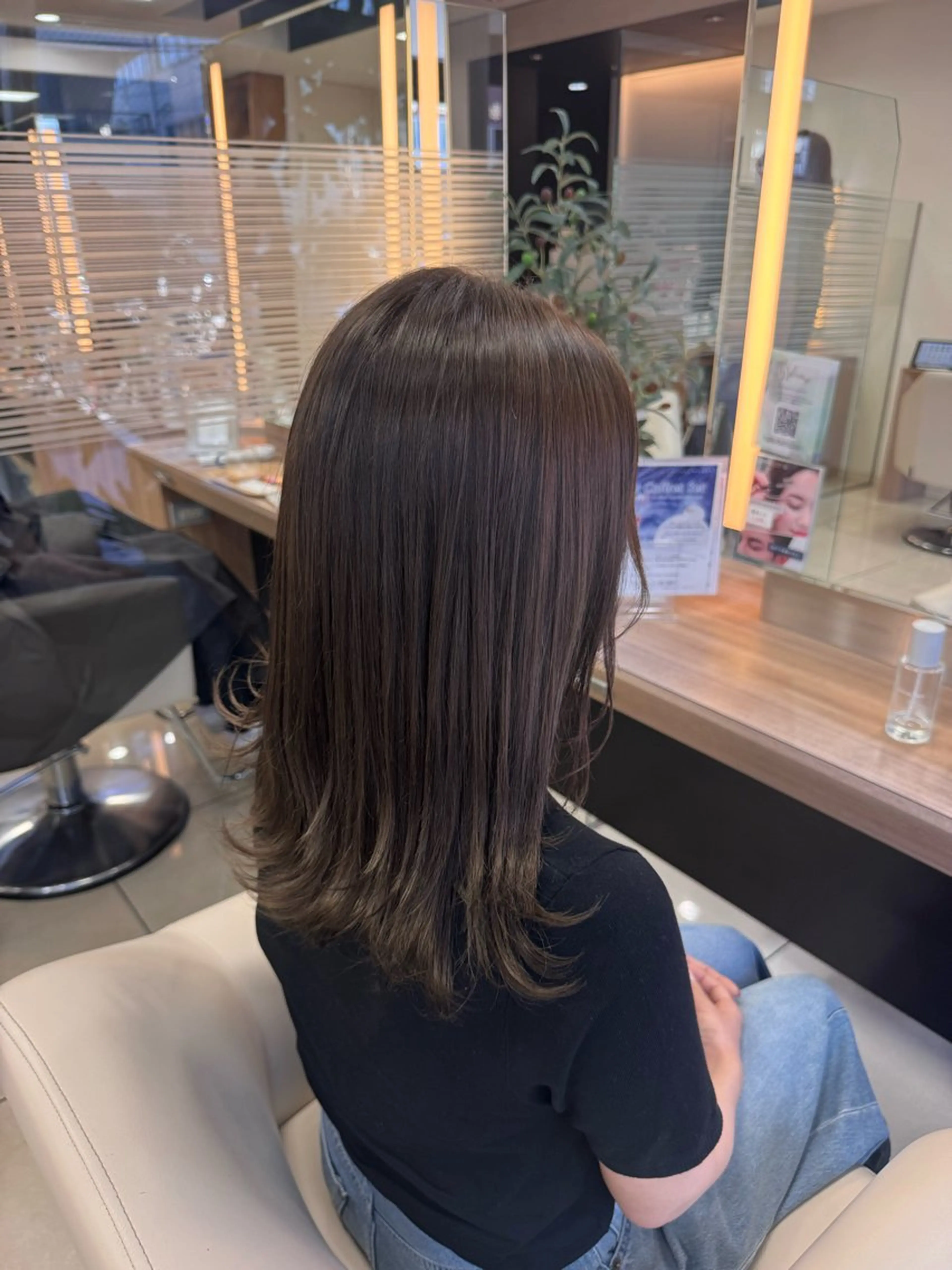 ロング ダブルカラーベージュ カラー/tuburaのヘアスタイル