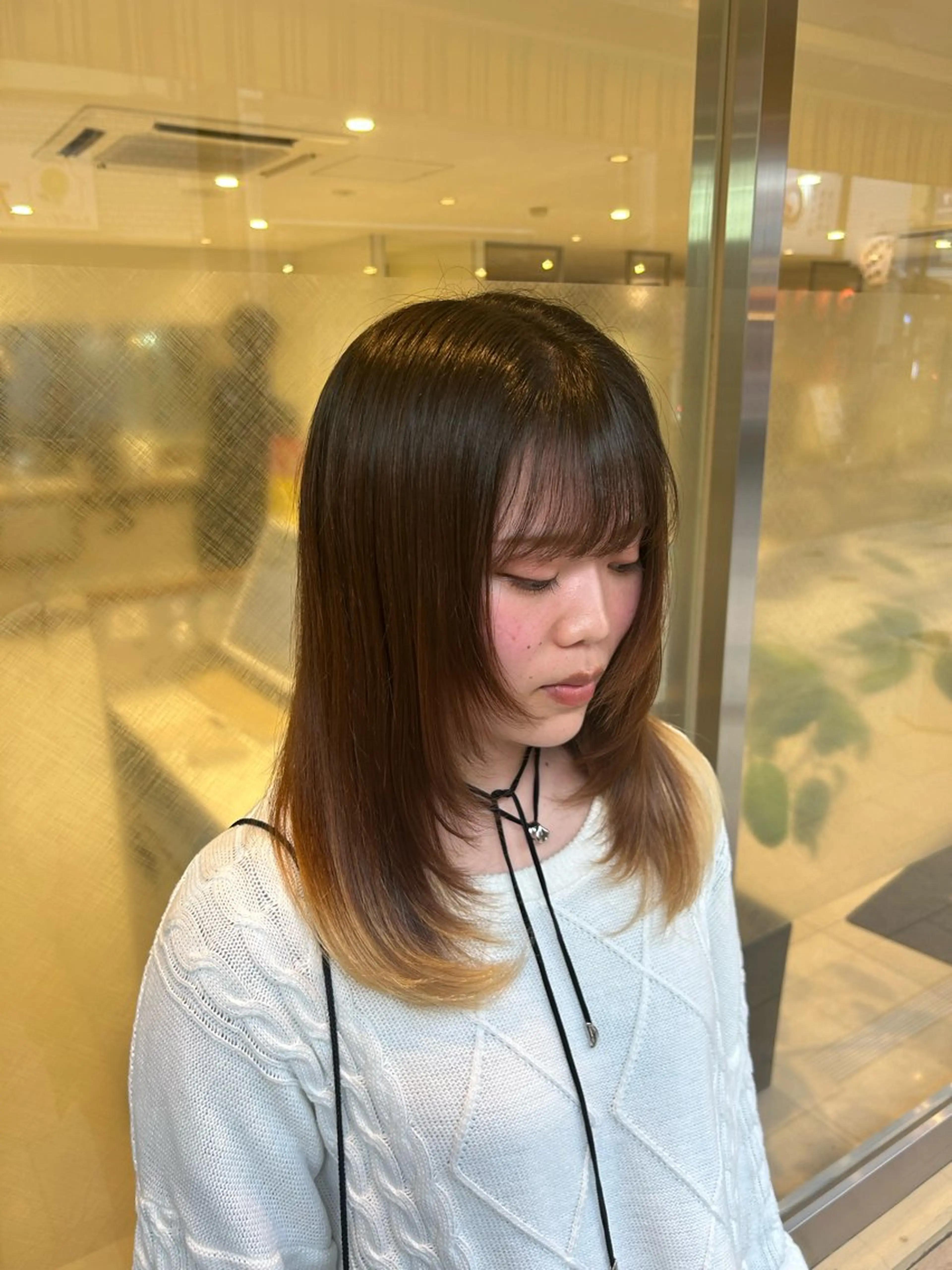 セミロング レイヤー/メンズ /髪質改善　廣島公平のヘアスタイル