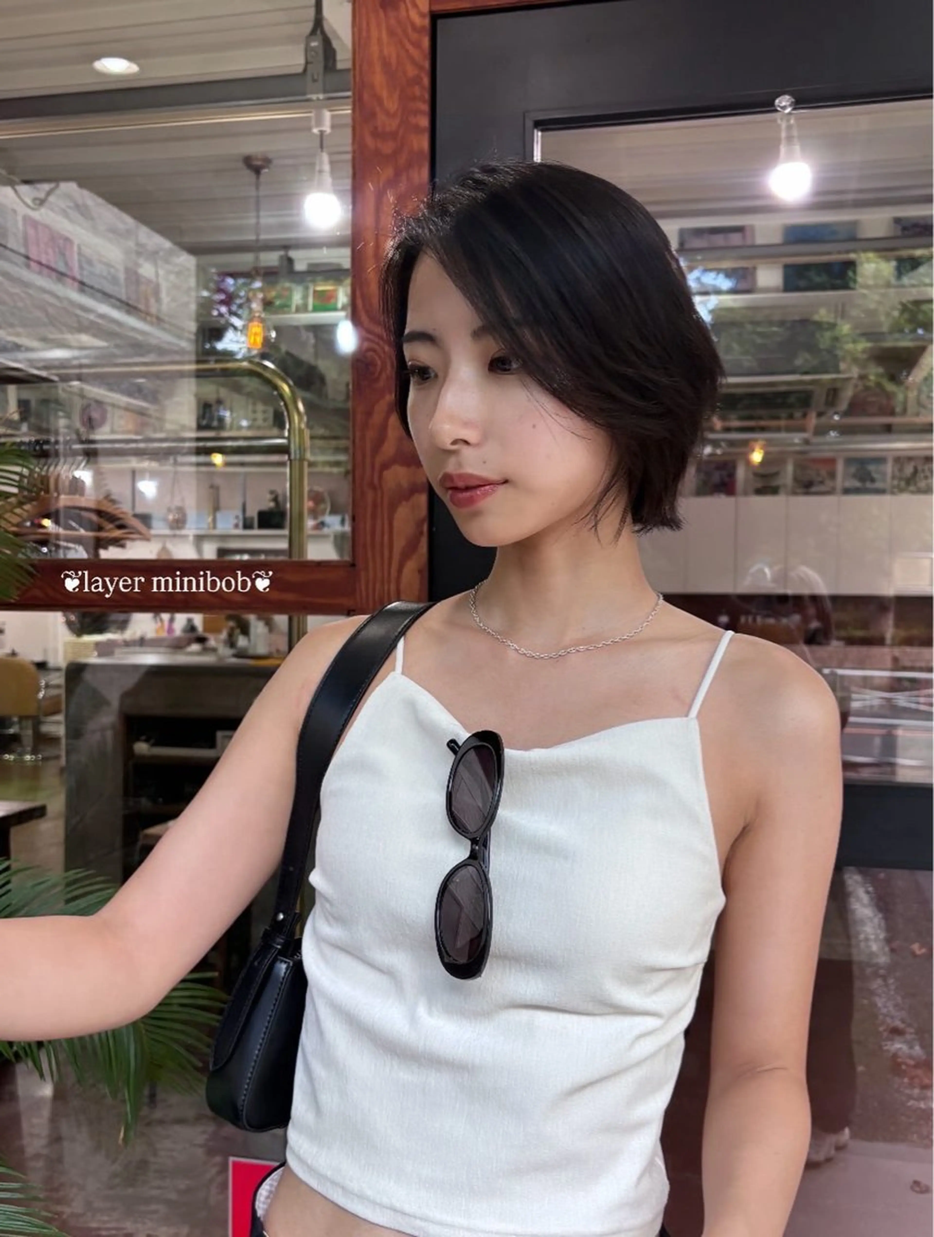 ショート ボブ レイヤーカット カット なぎ🌿.∘[ボブ, ニュアンスカラー]のヘアスタイル