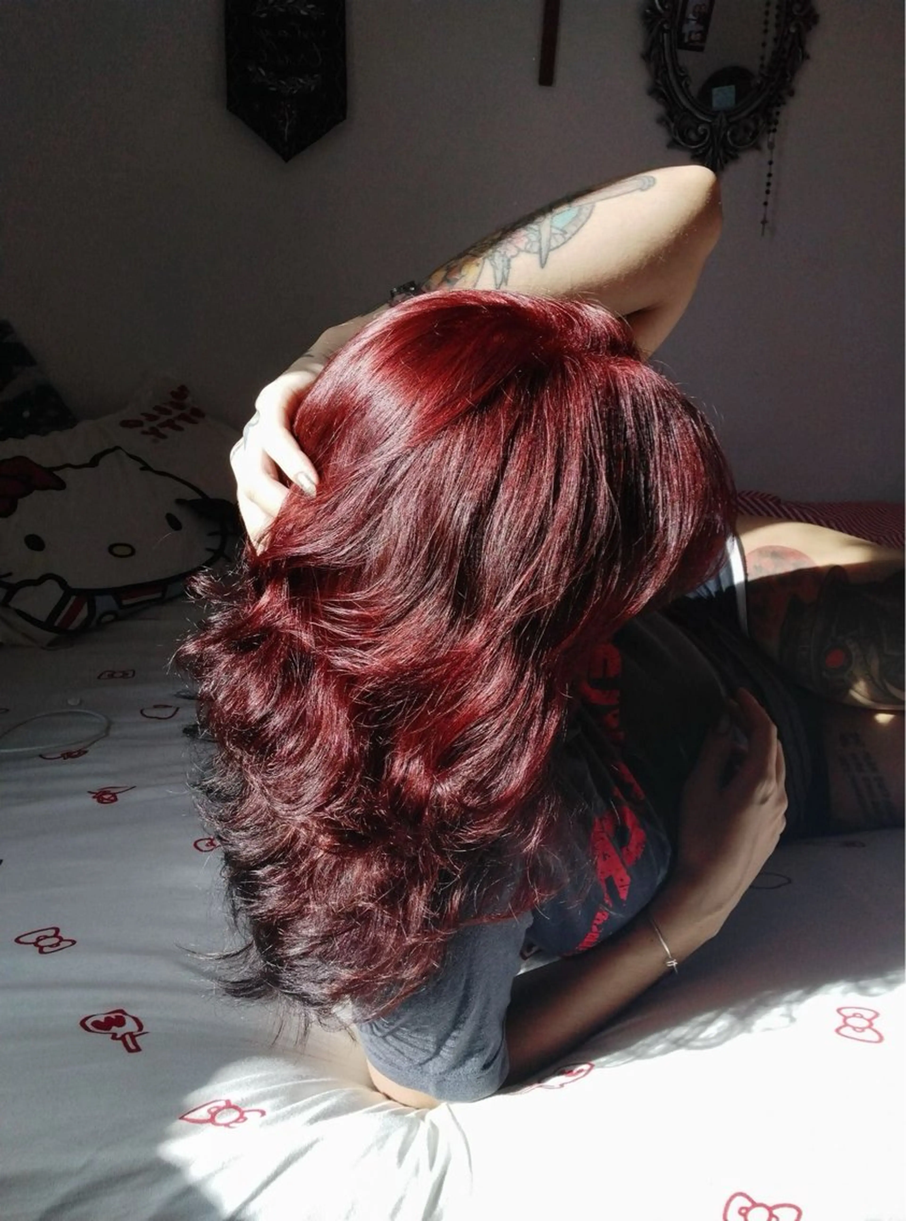 カラー ヘアカラー トリートメント ヘッドスパ ヘアセット 🍒♡艶髪暖色カラー saaya♡🍒のヘアスタイル