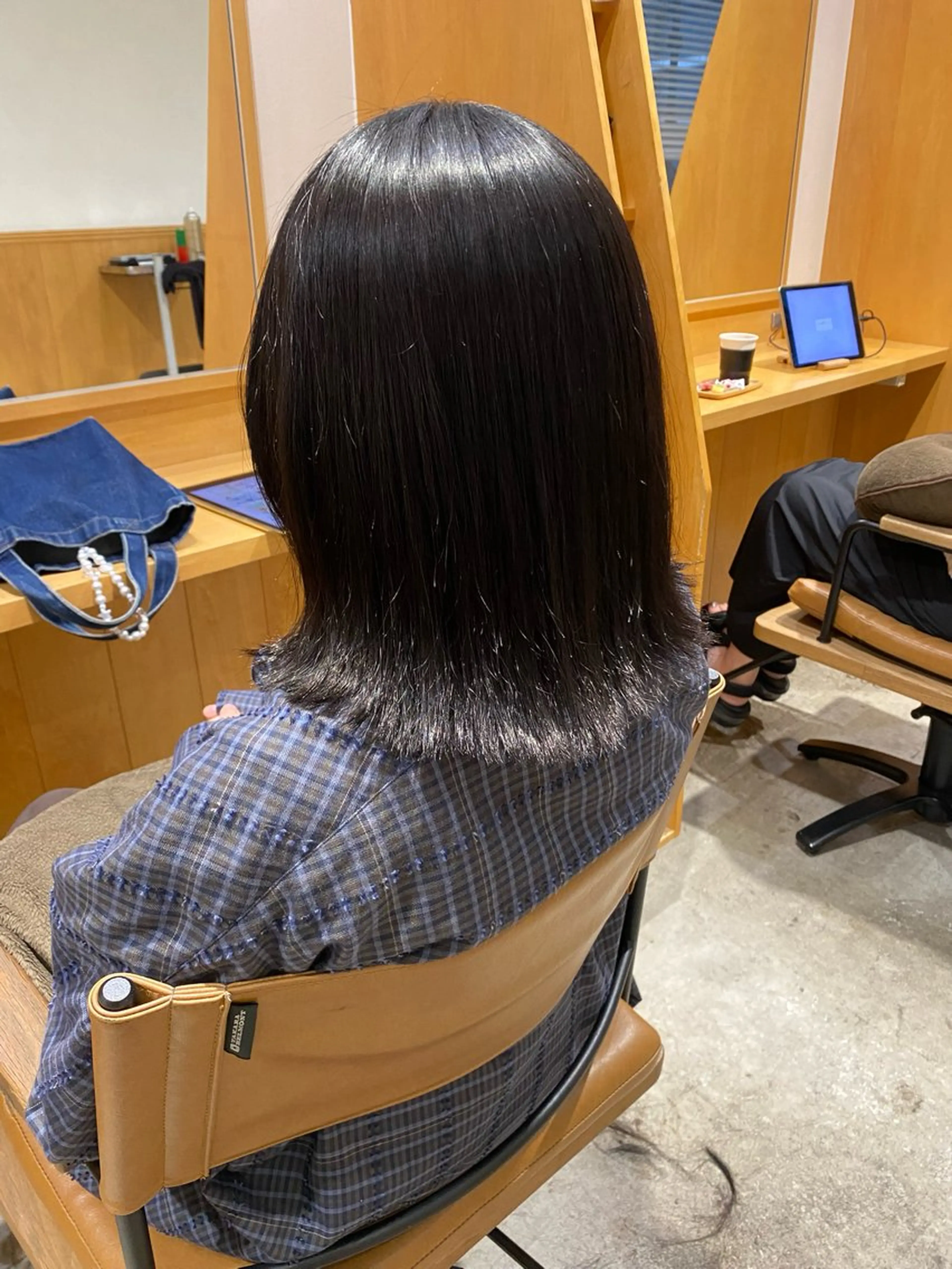 ミディアム ボブ 外ハネヘア 縮毛矯正 カット 縮毛矯正 トリートメント GINZARay2 風本朱里🐥のヘアスタイル