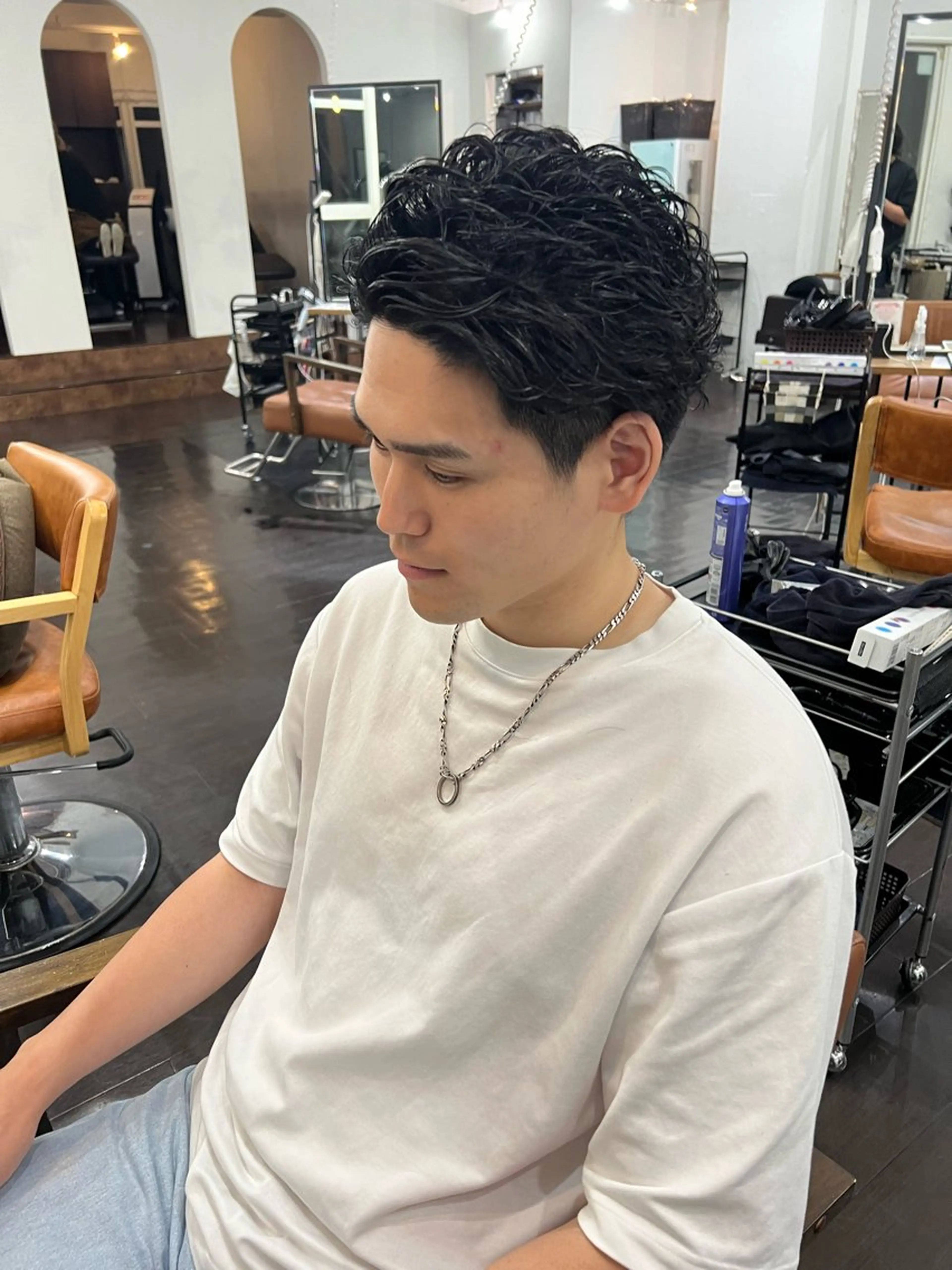 【⭐️お得メニュー⭐️】men'sカット＋カラー＋眉カット＋プチスパ✂️の写真