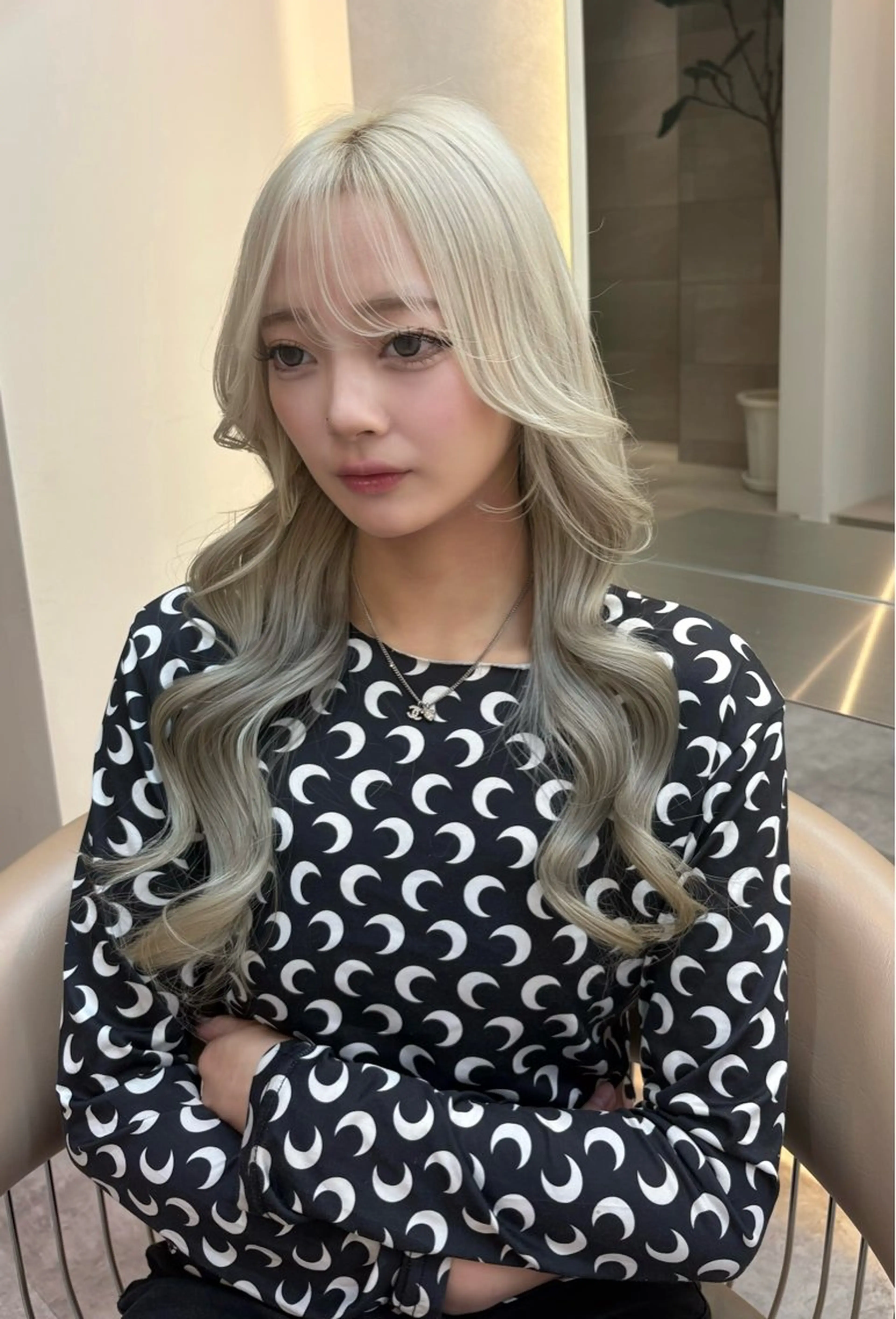 ロング カラー ヘアアレンジ カット ヘアカラー 🩷ひより韓国ヘア/ 艶髪/ワンホン🩷のヘアスタイル