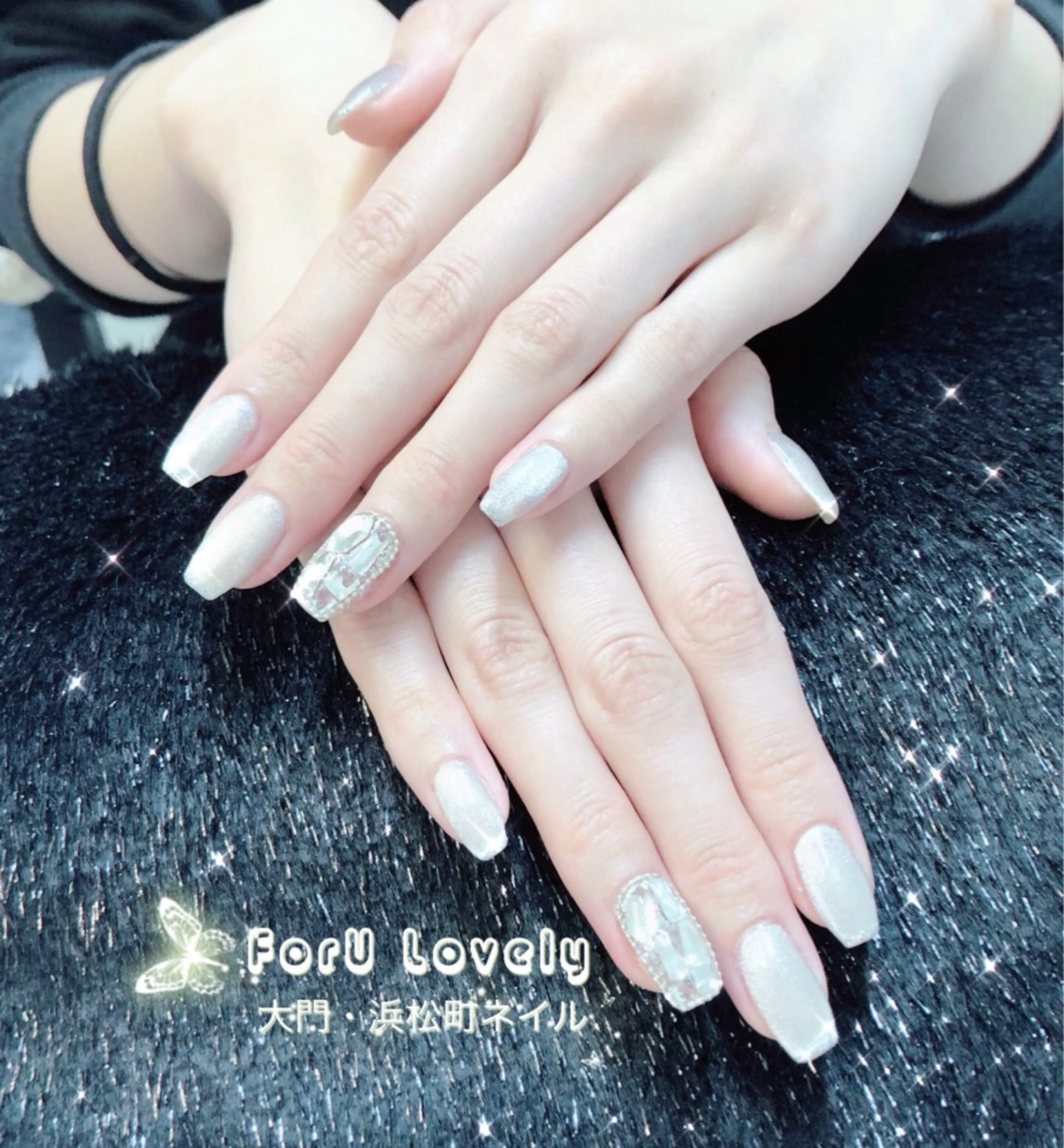 ネイル フットネイル フレンチネイル ジェルネイル ラメ(グリッター) マグネットネイル ハンドネイル ハンドケア 大門浜松町 ネイルのネイルデザイン