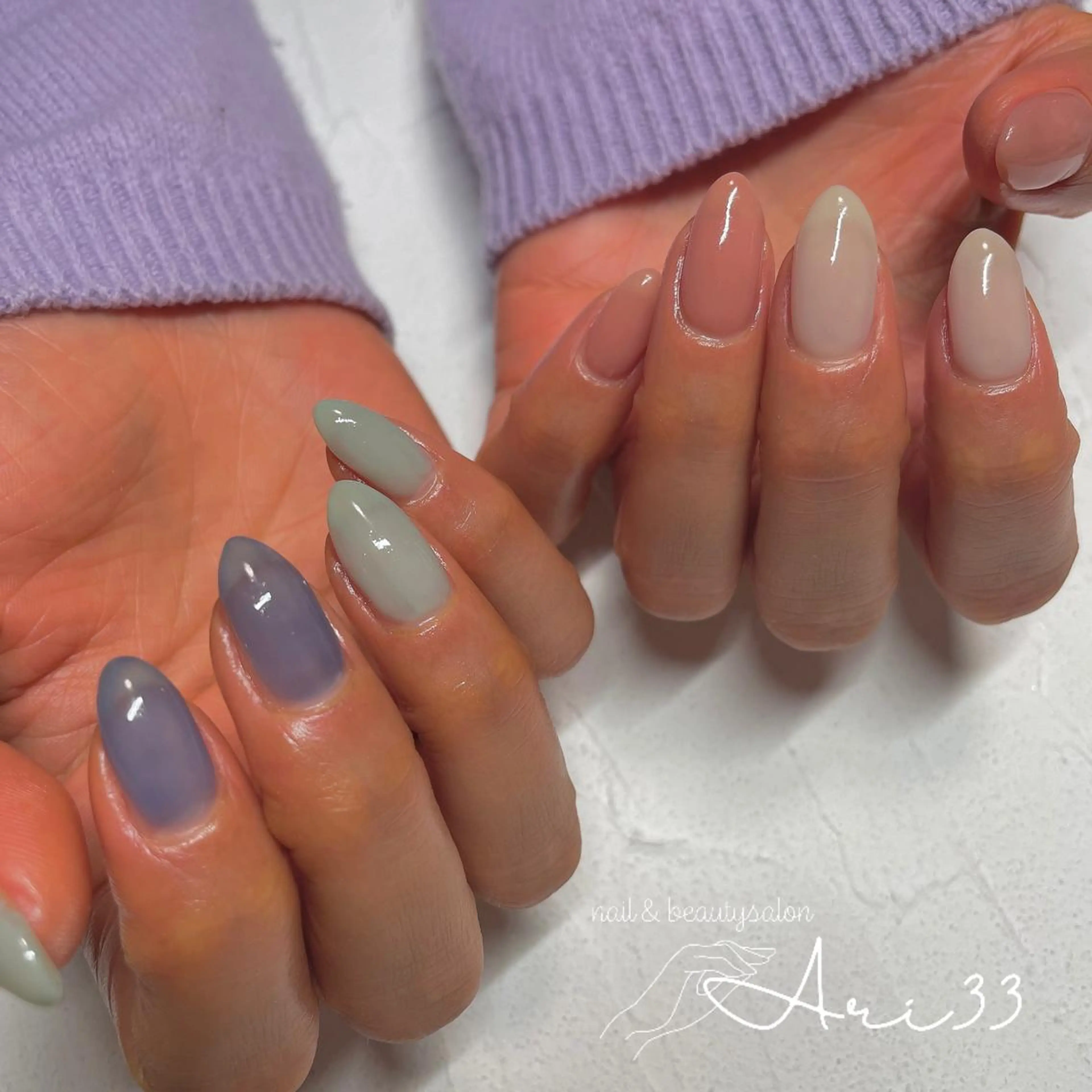ネイル ハンドネイル プライベートサロン Ari33nailのネイルデザイン