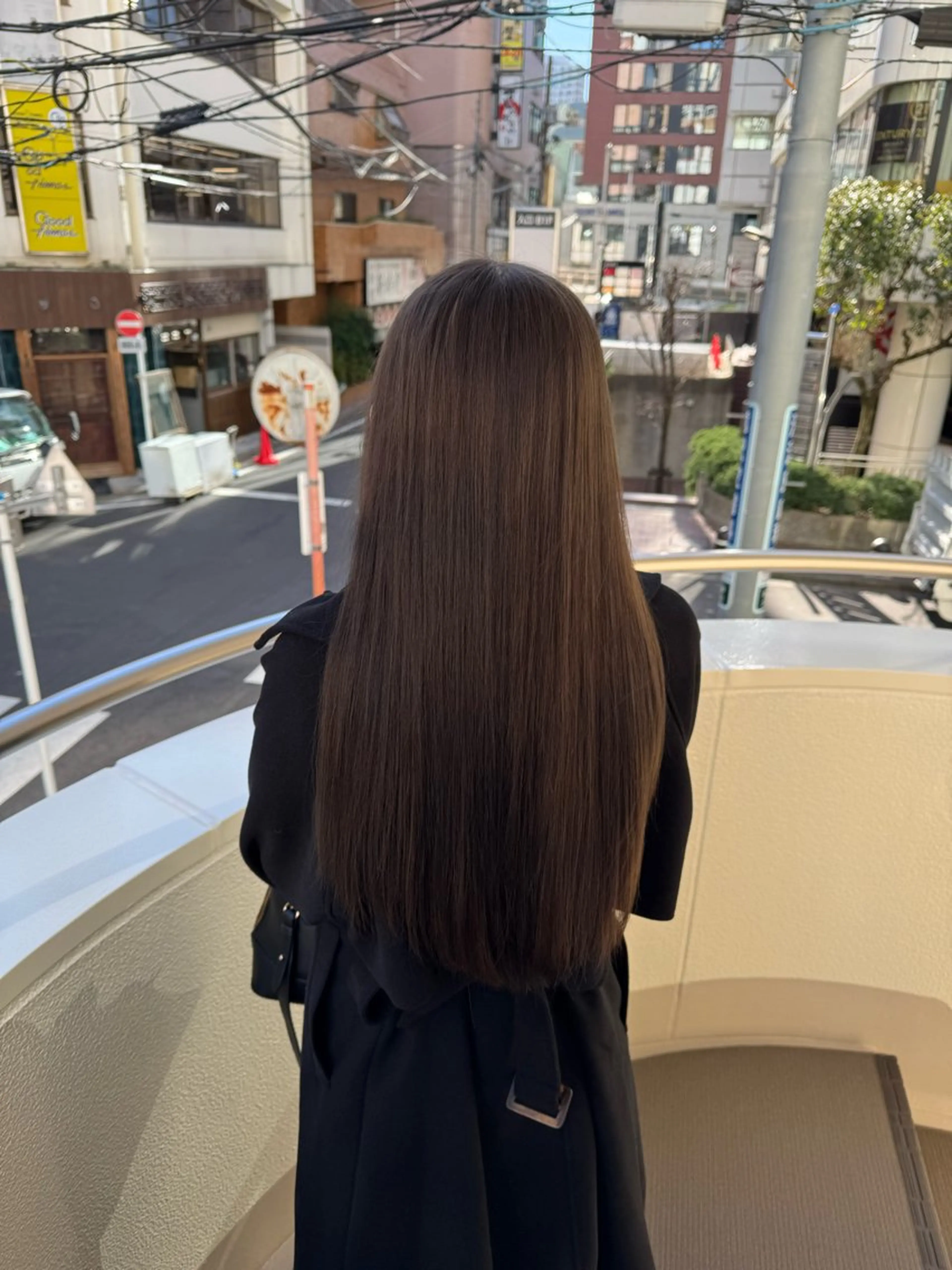 ロング カラー ヘアカラー メンズ特化 センターパート特化のヘアスタイル