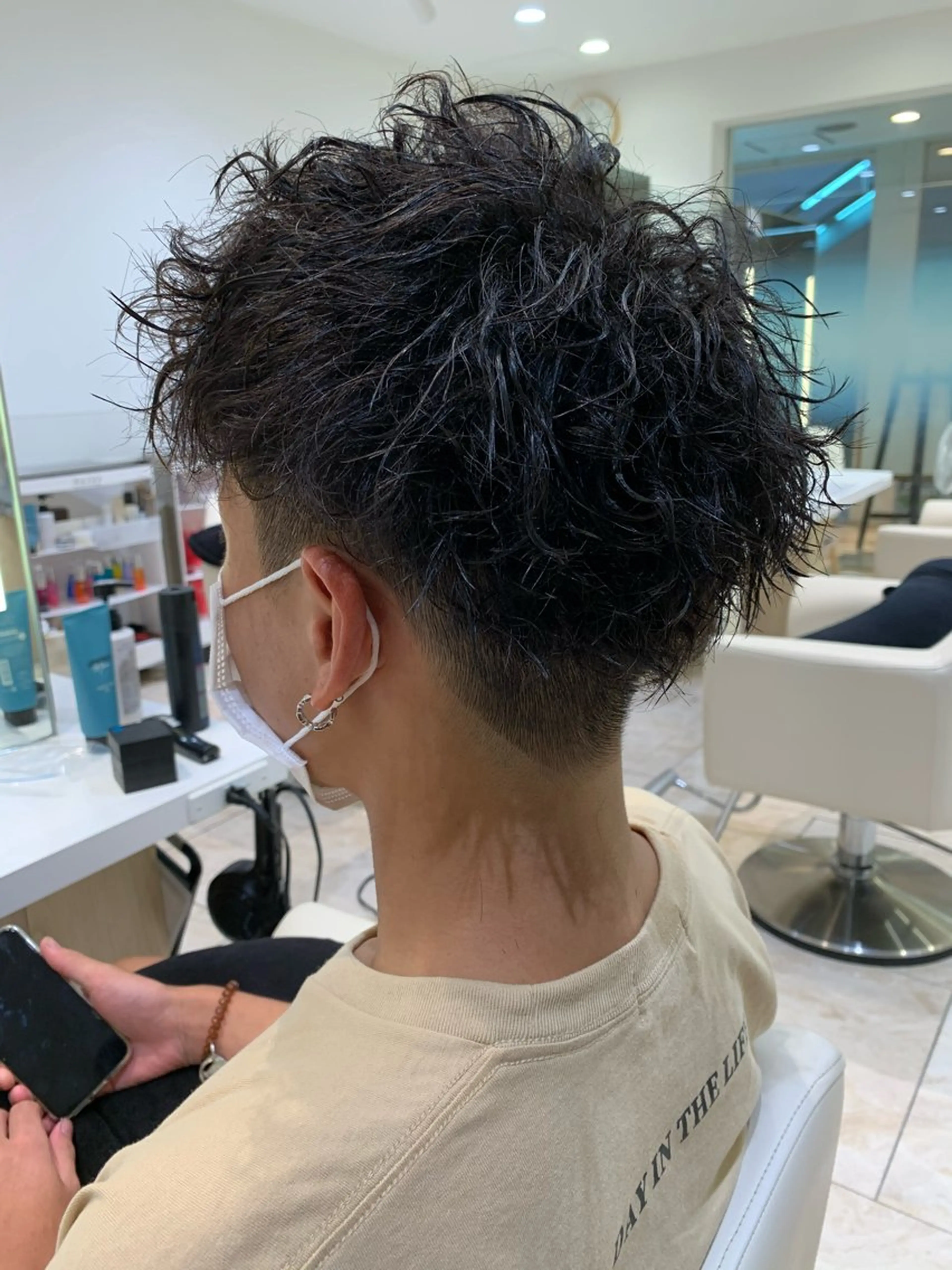 メンズカット＋ツイストスパイラルパーマの写真