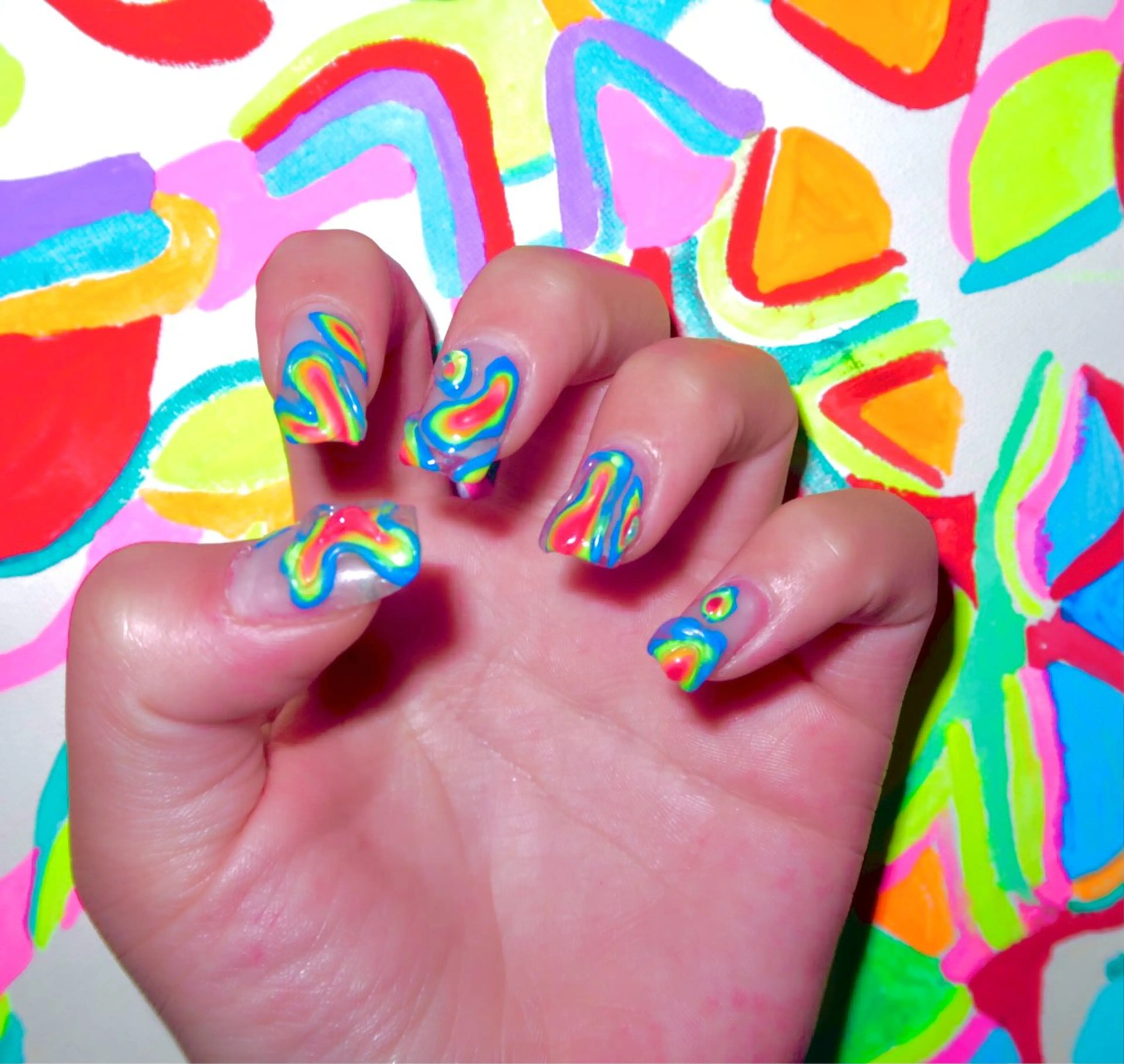 ネイル クリアネイル ハンドネイル 8appy YUKITIN.Bのネイルデザイン