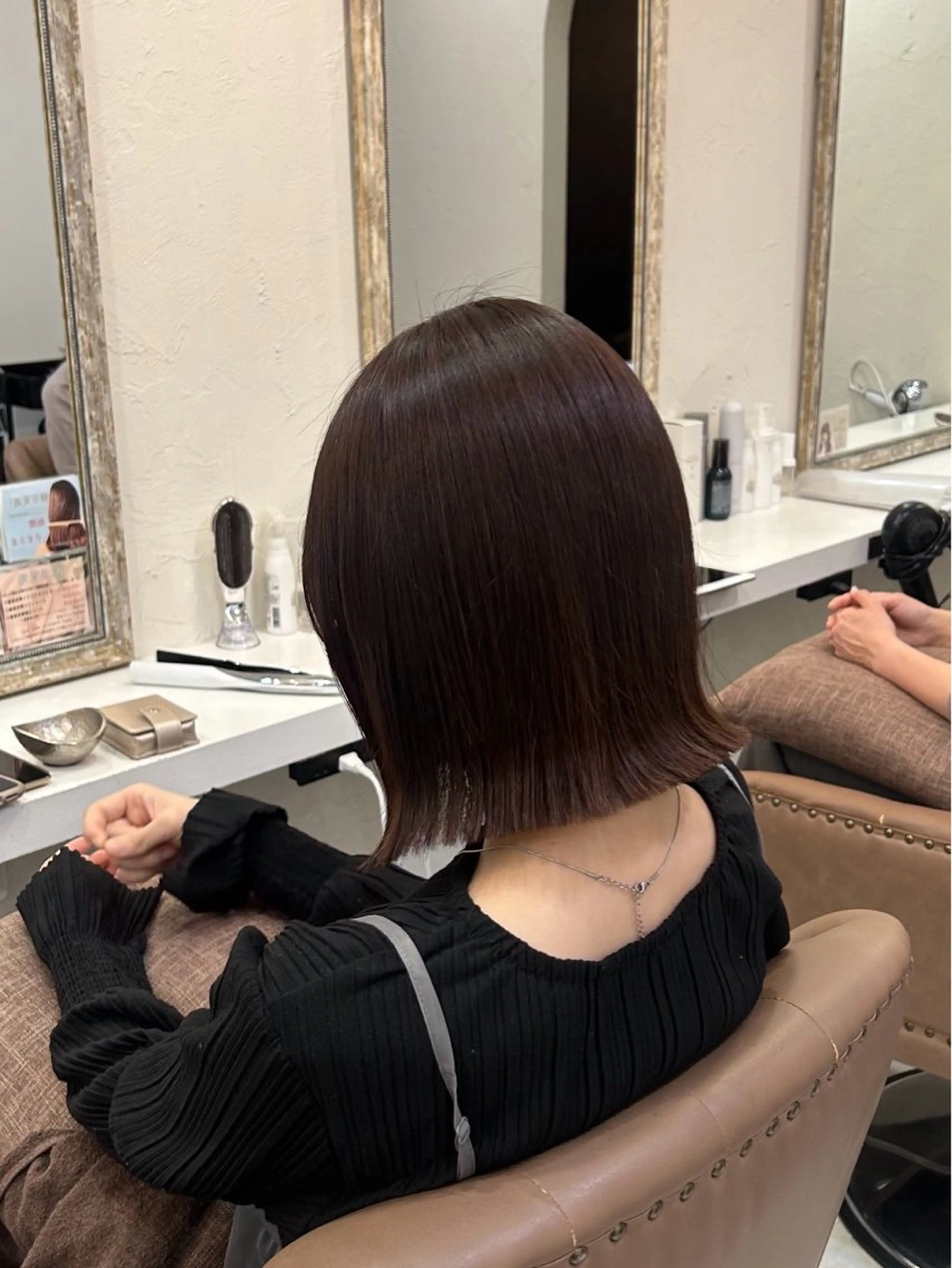 ミディアム カラー ブラウンカラー Ｆ.まひろ🎀 暖色カラー／ベージュのヘアスタイル