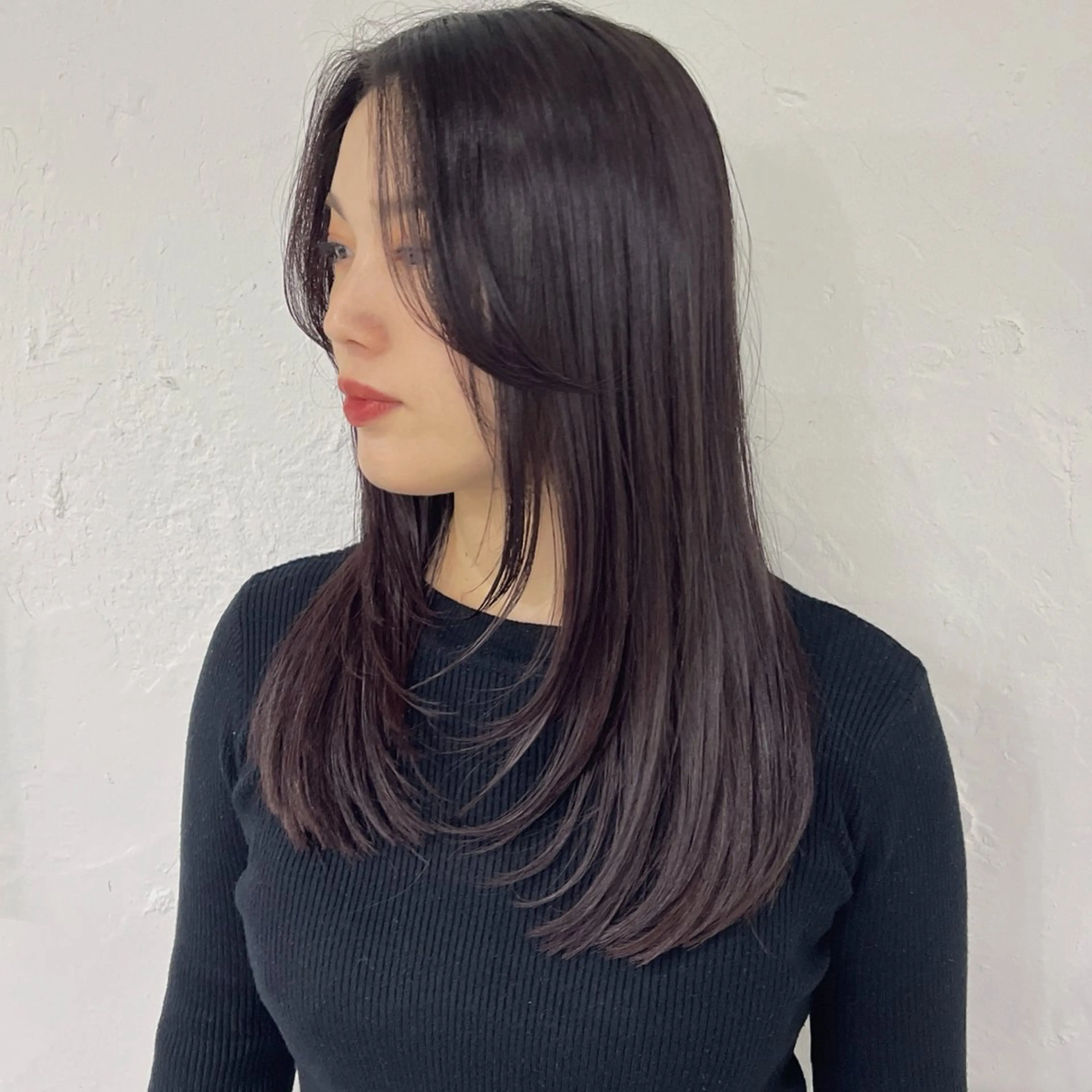 セミロング 無料カットモデル ユナのヘアスタイル