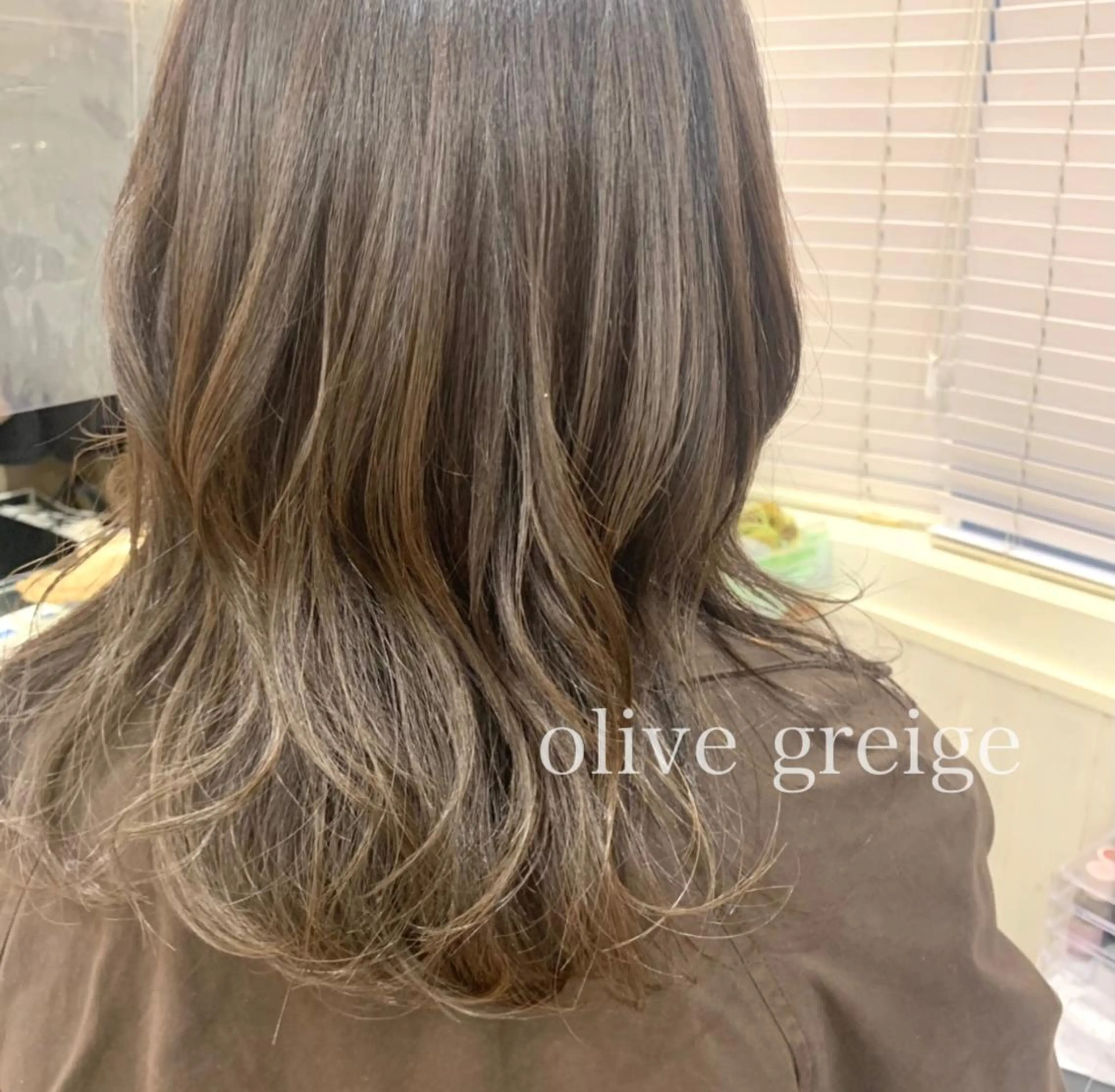 セミロング カラー ボブ/美髪矯正 /佐藤　奈巳のヘアスタイル