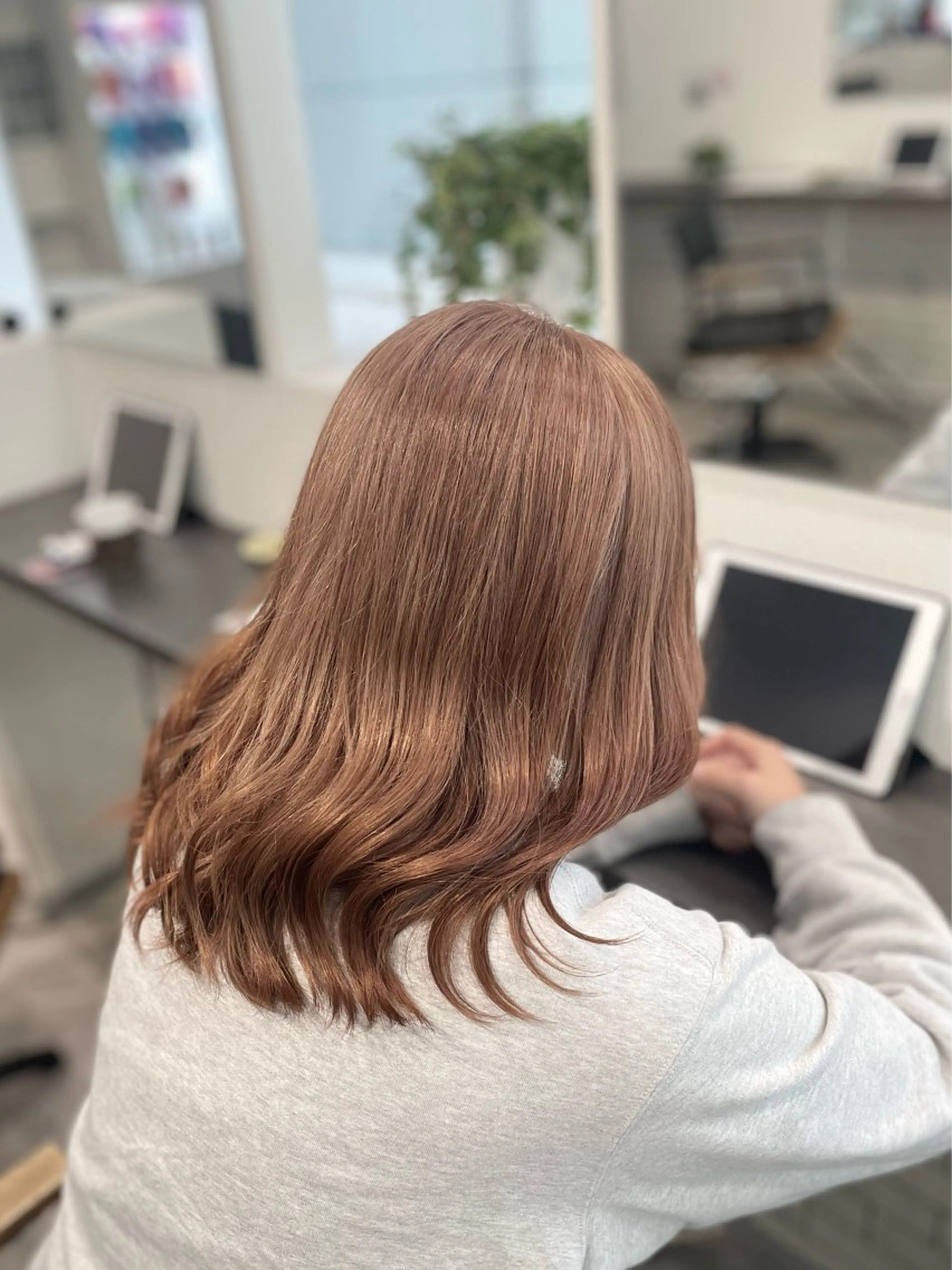 セミロング カラー ヘアカラー トリートメント GaKu/ハイトーン /ブリーチ/ブロンドのヘアスタイル