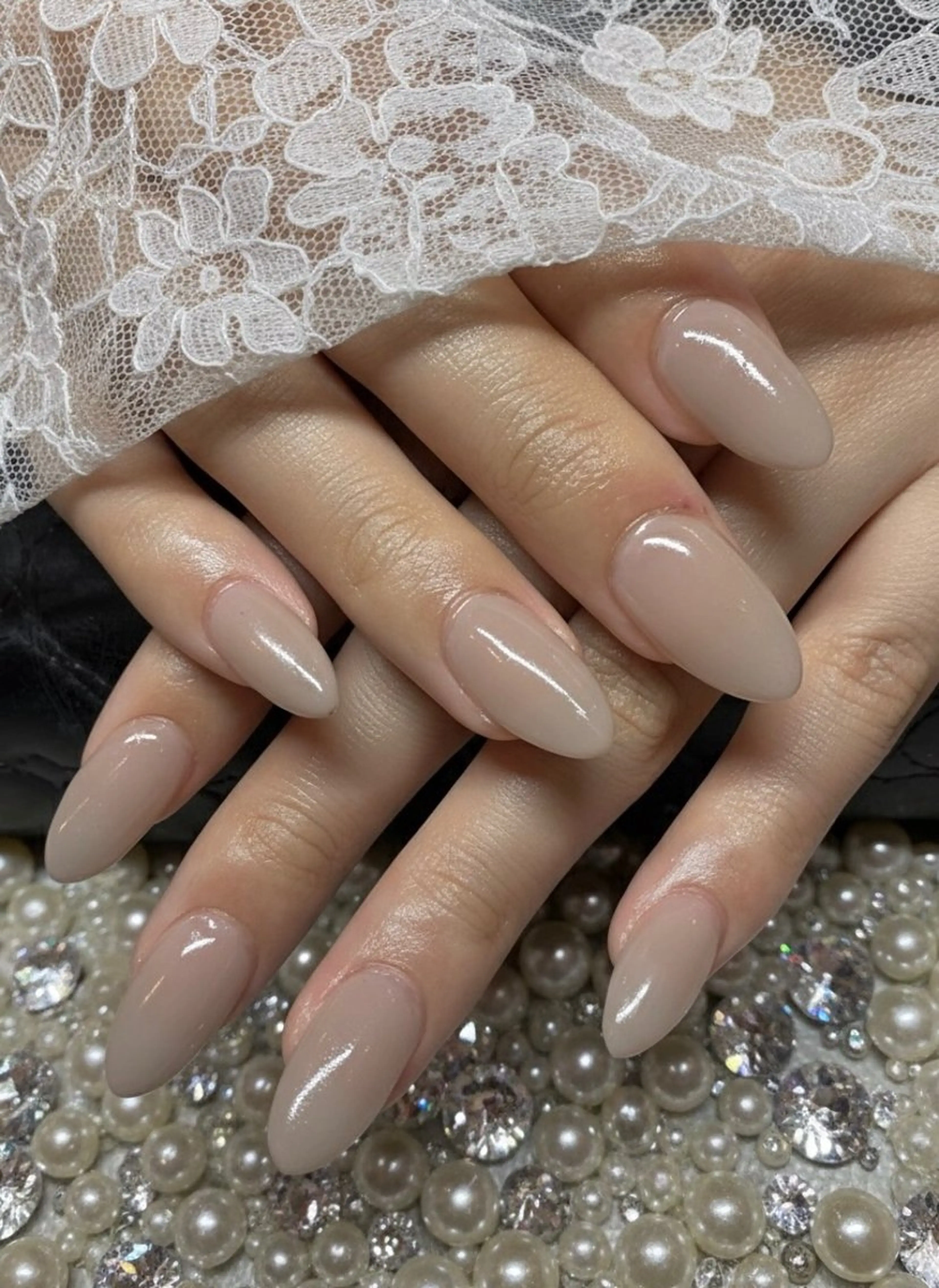 ネイル 長さ出し 韓国ネイル ロングネイル メンズネイル ワンカラーネイル ハンドネイル 24時間営業 UNABOMBAのネイルデザイン