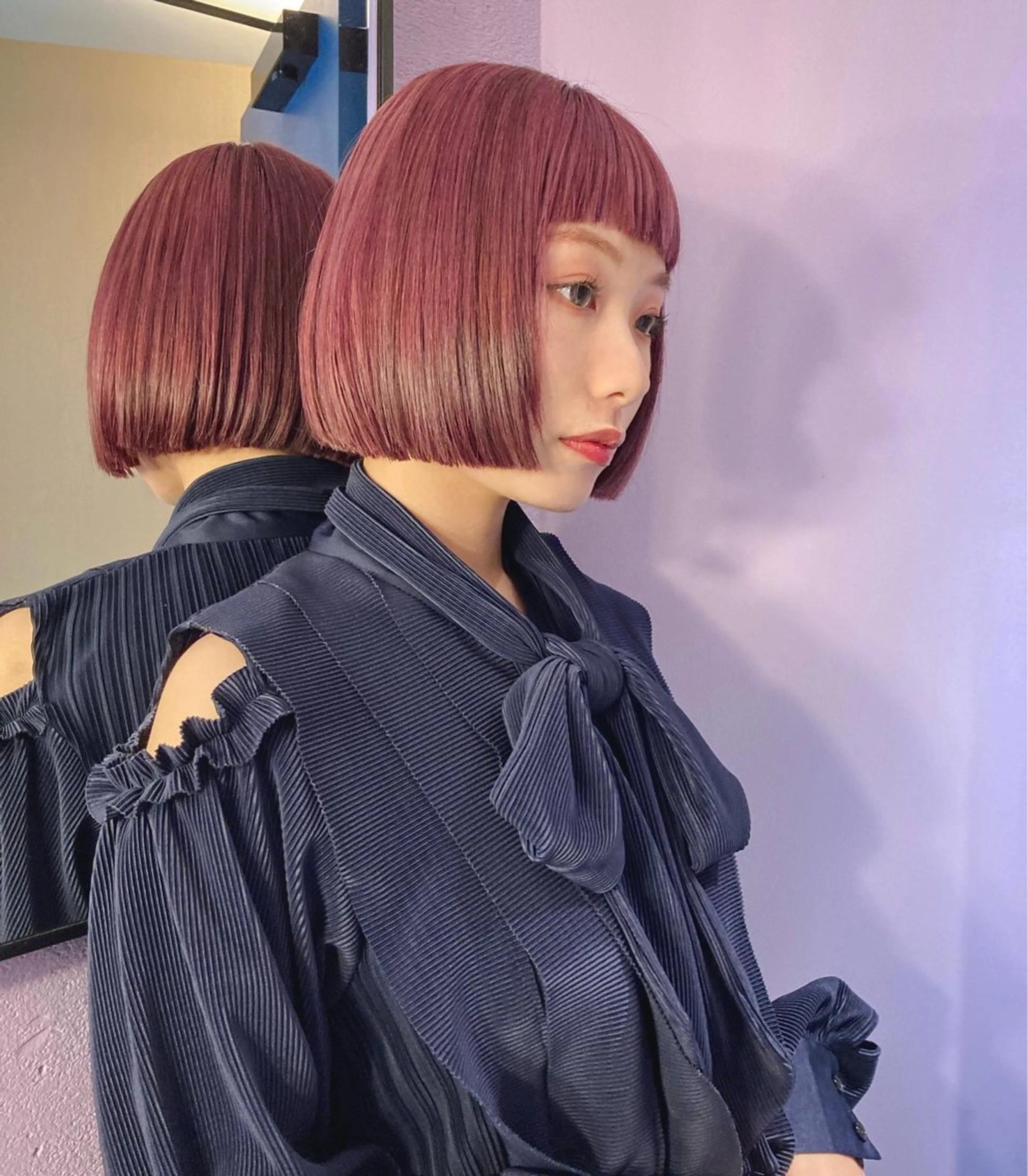 ショート ボブ 似合わせカット カット ヘアカラー トリートメント 🫧艶ハイトーン ブリーチ🫧シモのヘアスタイル