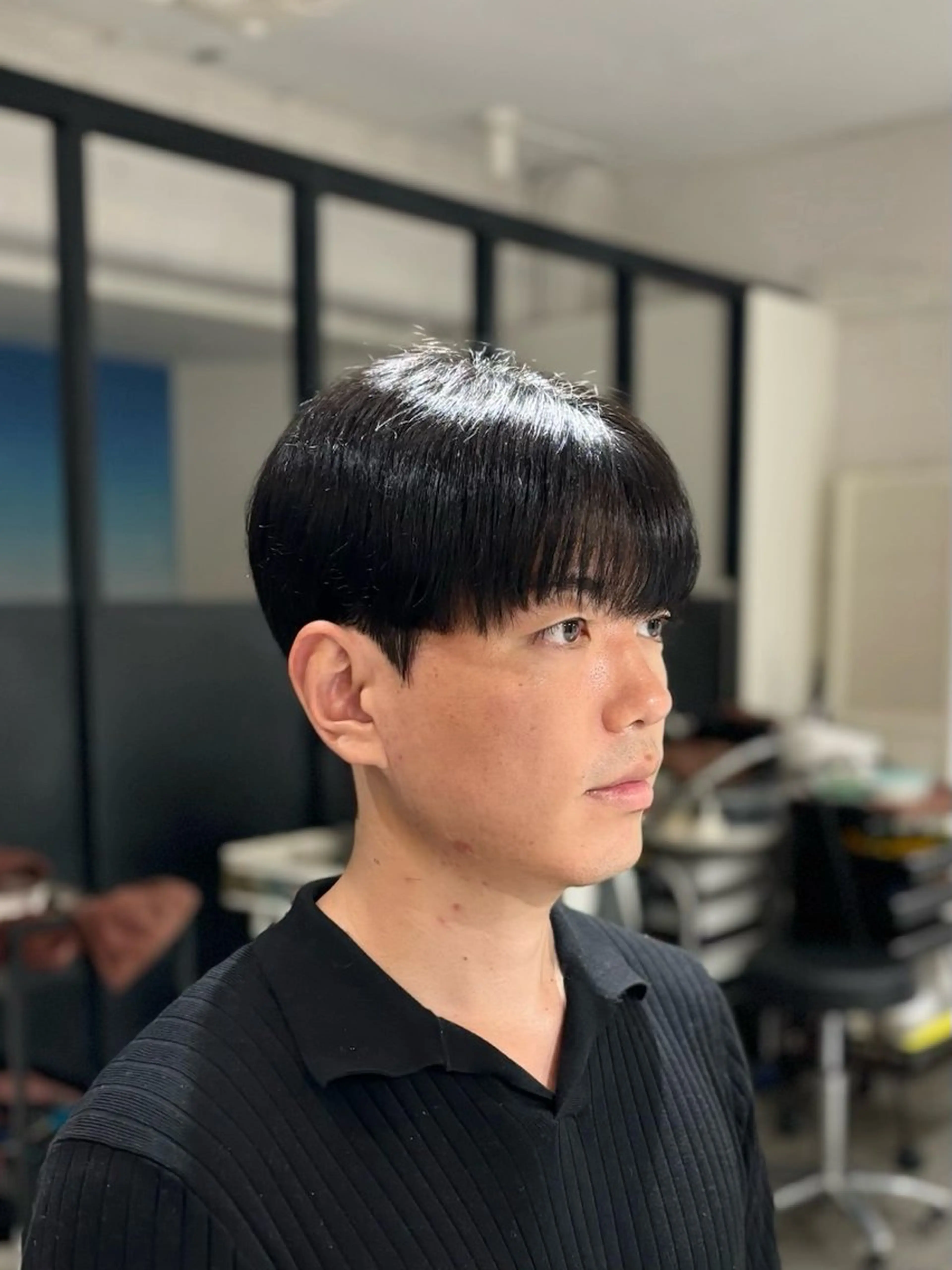 ショート パーマ メンズ カット トリートメント 韓国メンズヘア/ ダウンパーマ/歩夢のヘアスタイル