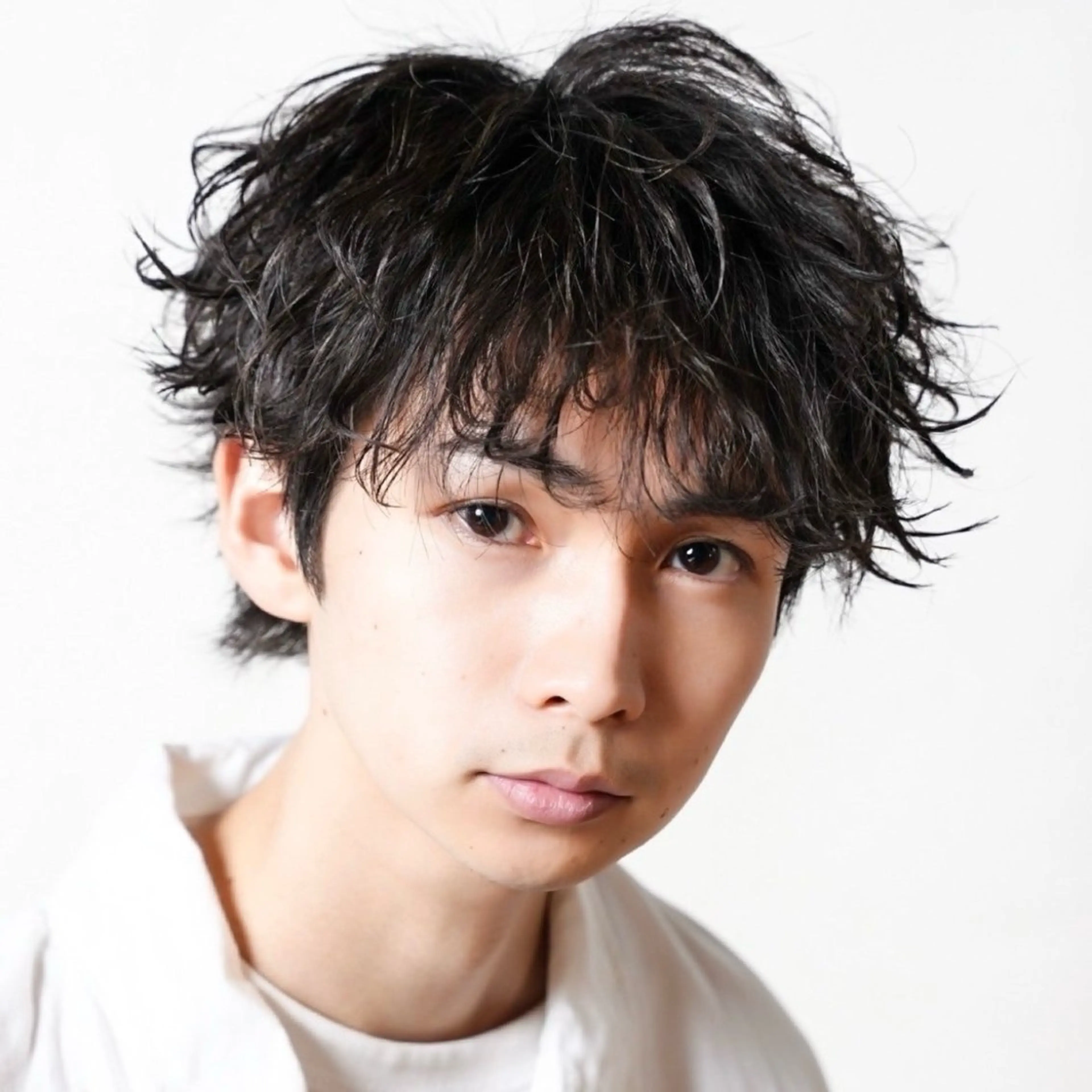 ミディアム カラー パーマ メンズ カット トリートメント シースルーマッシュ/ メンズ/KYOHEIのヘアスタイル