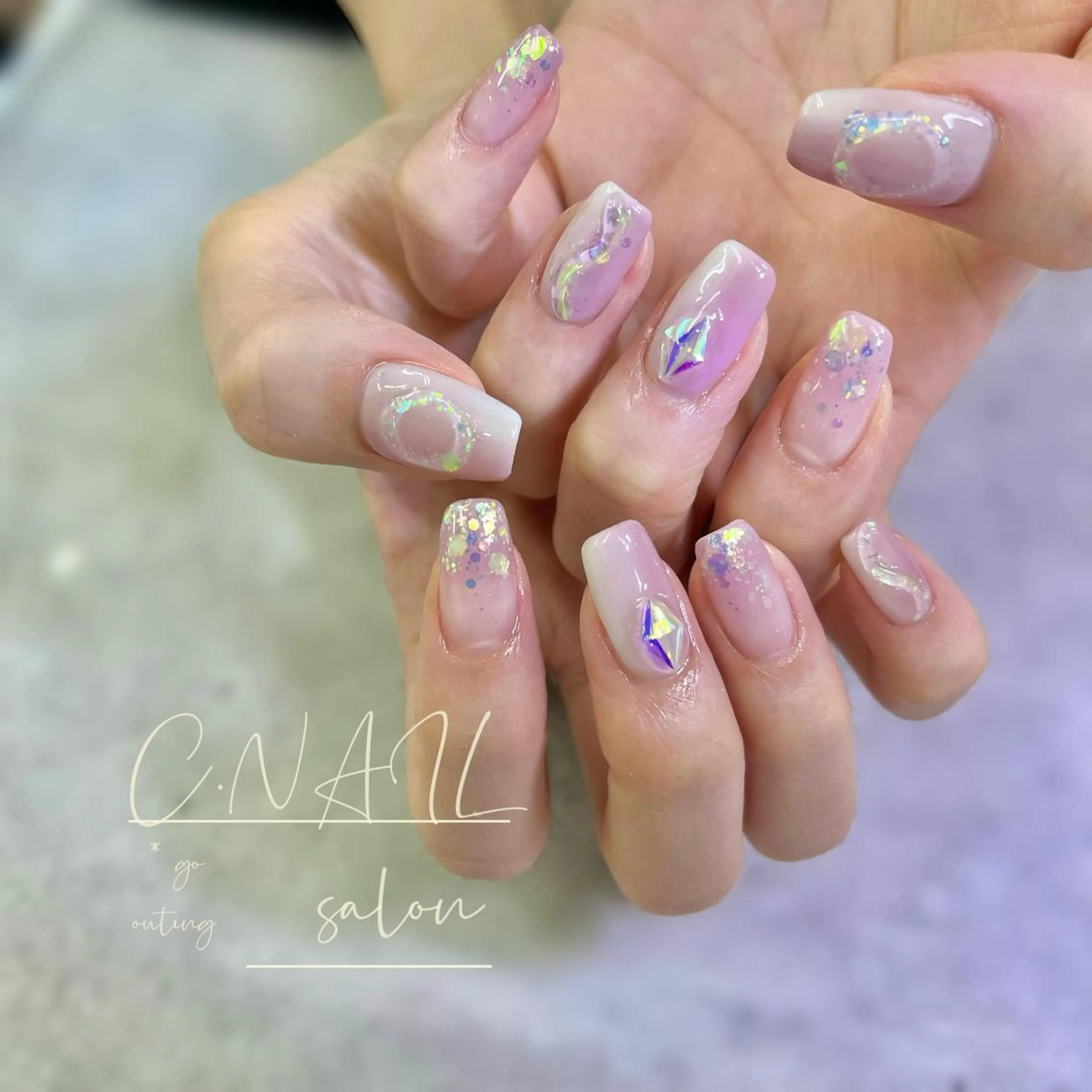 ネイル 夏ネイル C.Nail &Eye筑紫駅のネイルデザイン