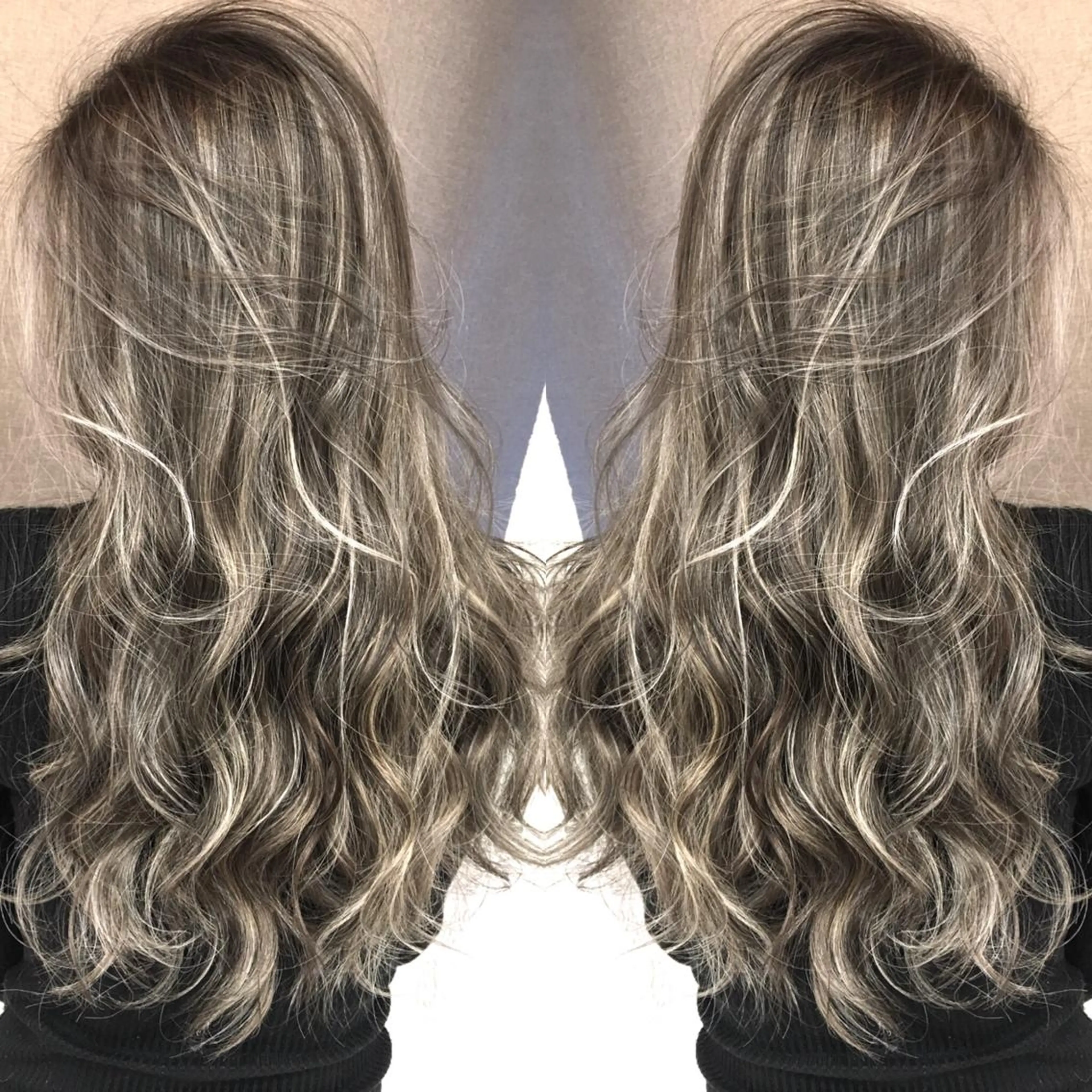 ロング カラー ハイライトカラー 3Dハイライト ハイライト ヘアカラー トリートメント 井上 一平のヘアスタイル