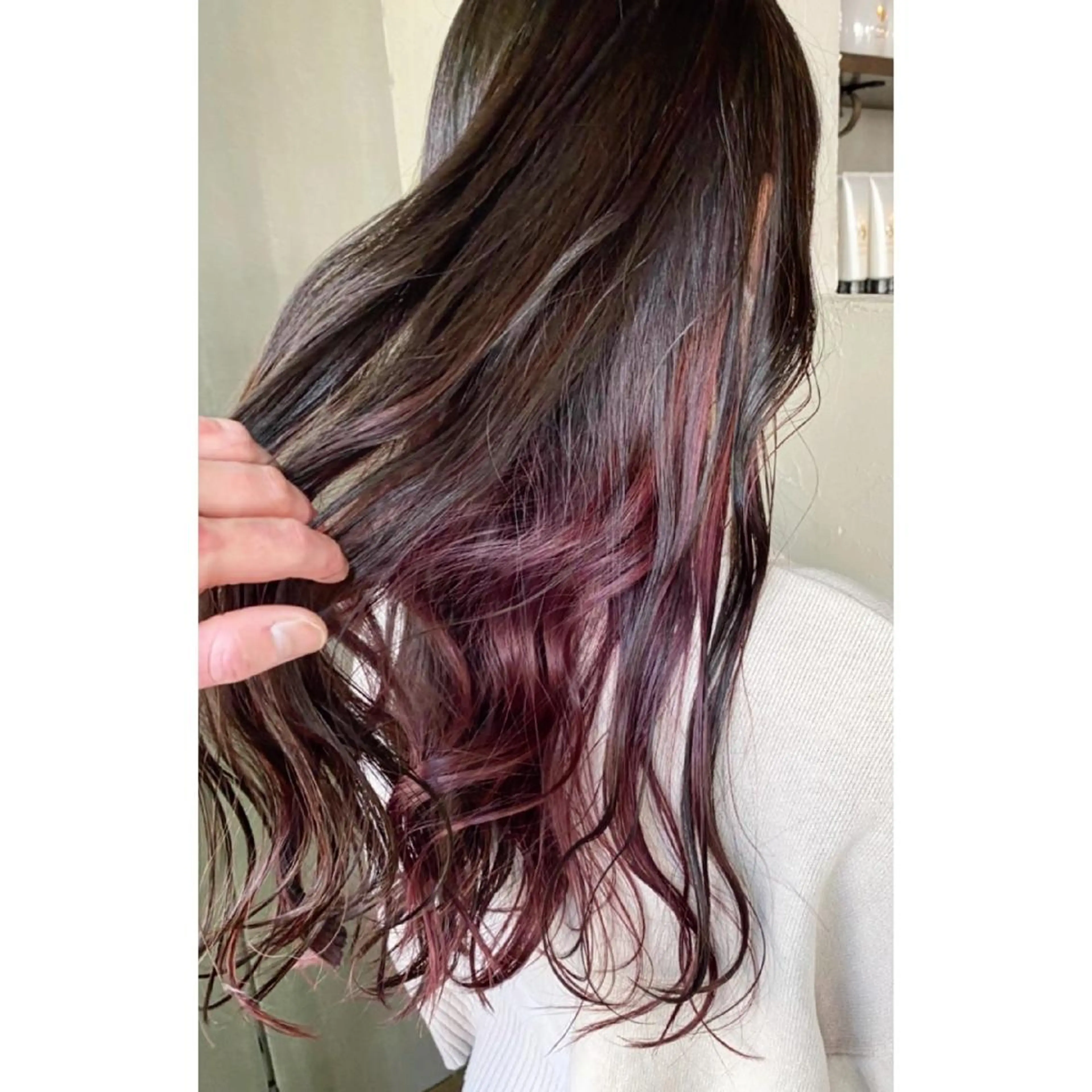 ロング カラー ヘアアレンジ インナーカラー ピンクカラー 髪質改善サロン🍃 AIRI のヘアスタイル