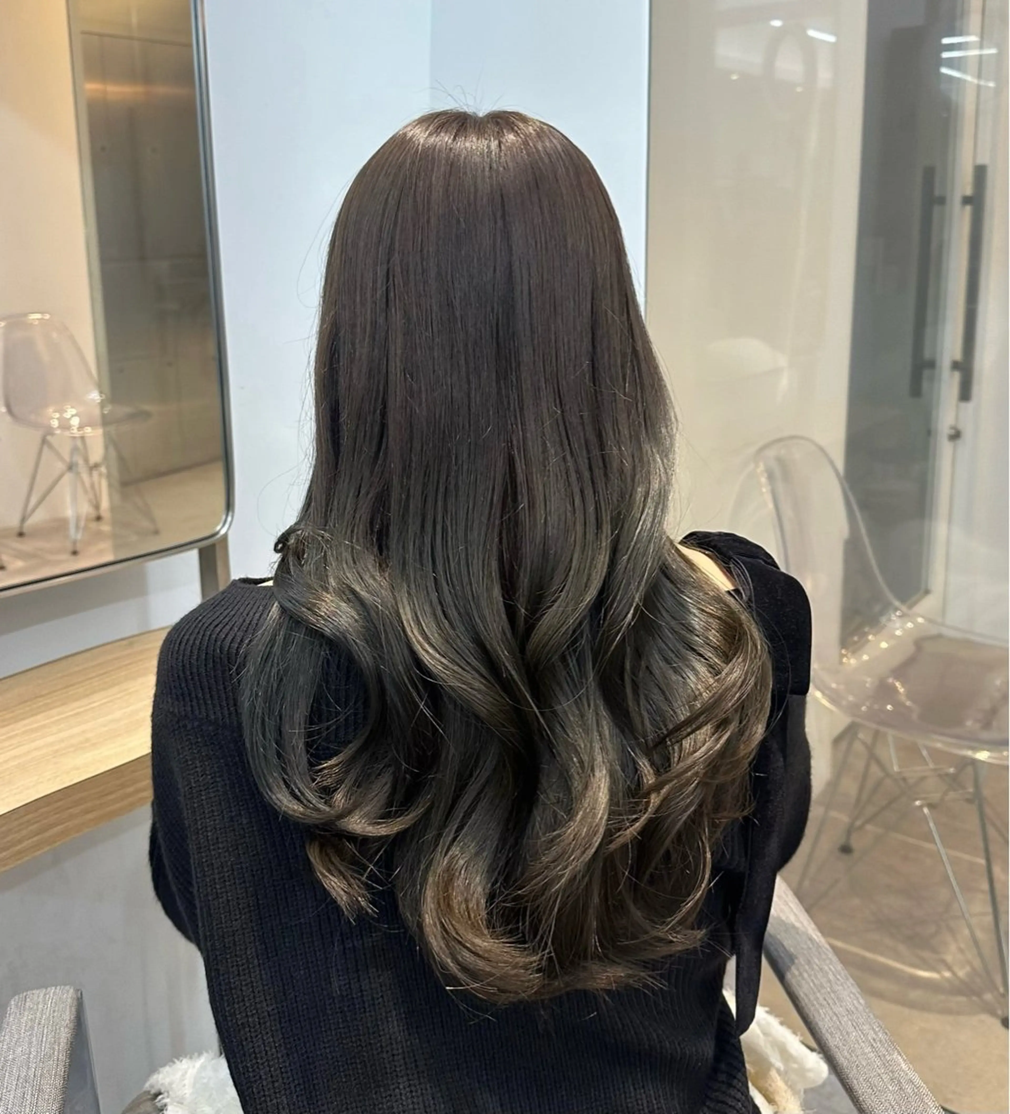 ロング カラー 透明感カラー 韓国レイヤー/艶髪/ manami🥣のヘアスタイル