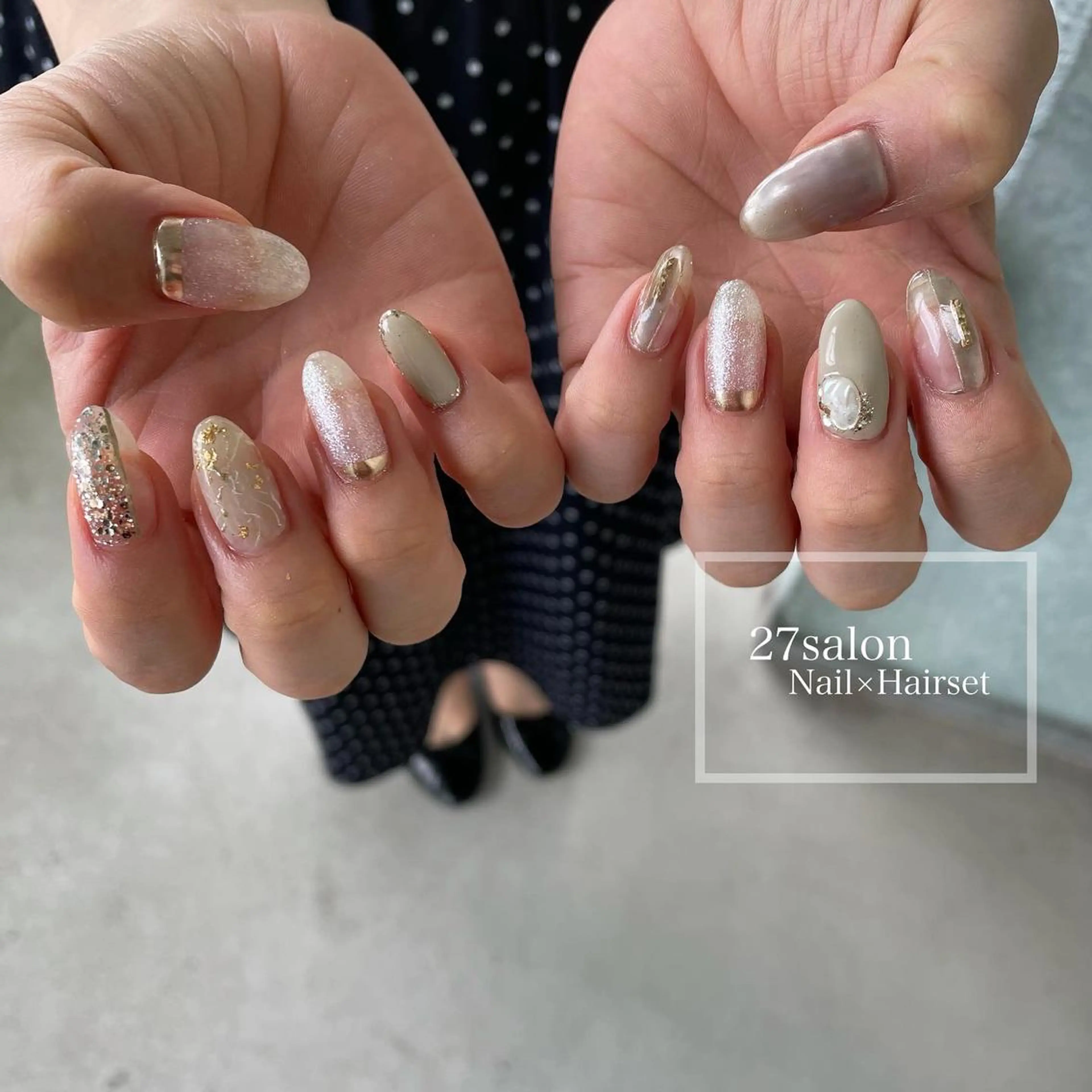 ネイル ニュアンスネイル 27salon yuinaのネイルデザイン