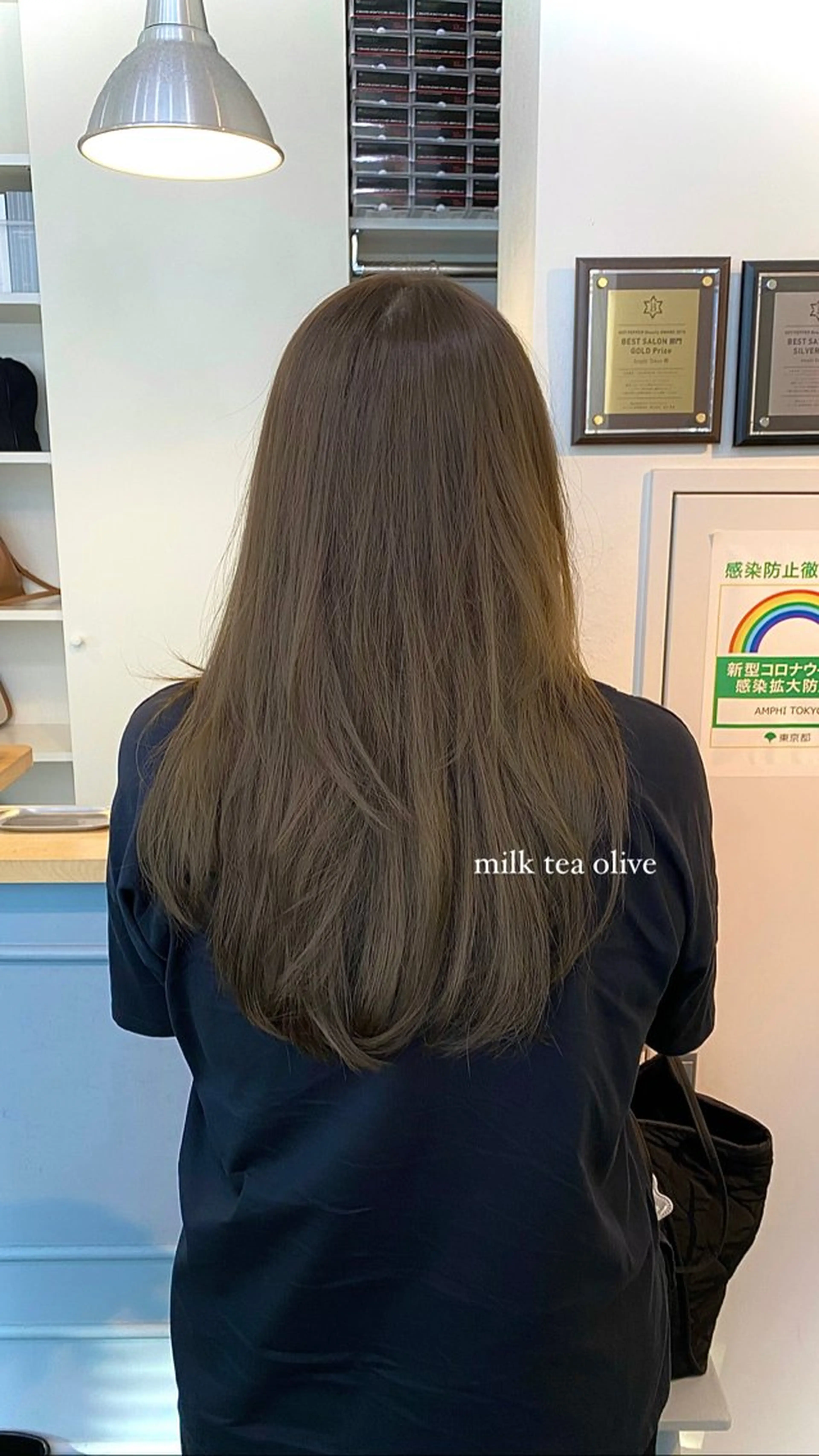 ロング カラー カット ヘアカラー トリートメント eclart ayaのヘアスタイル