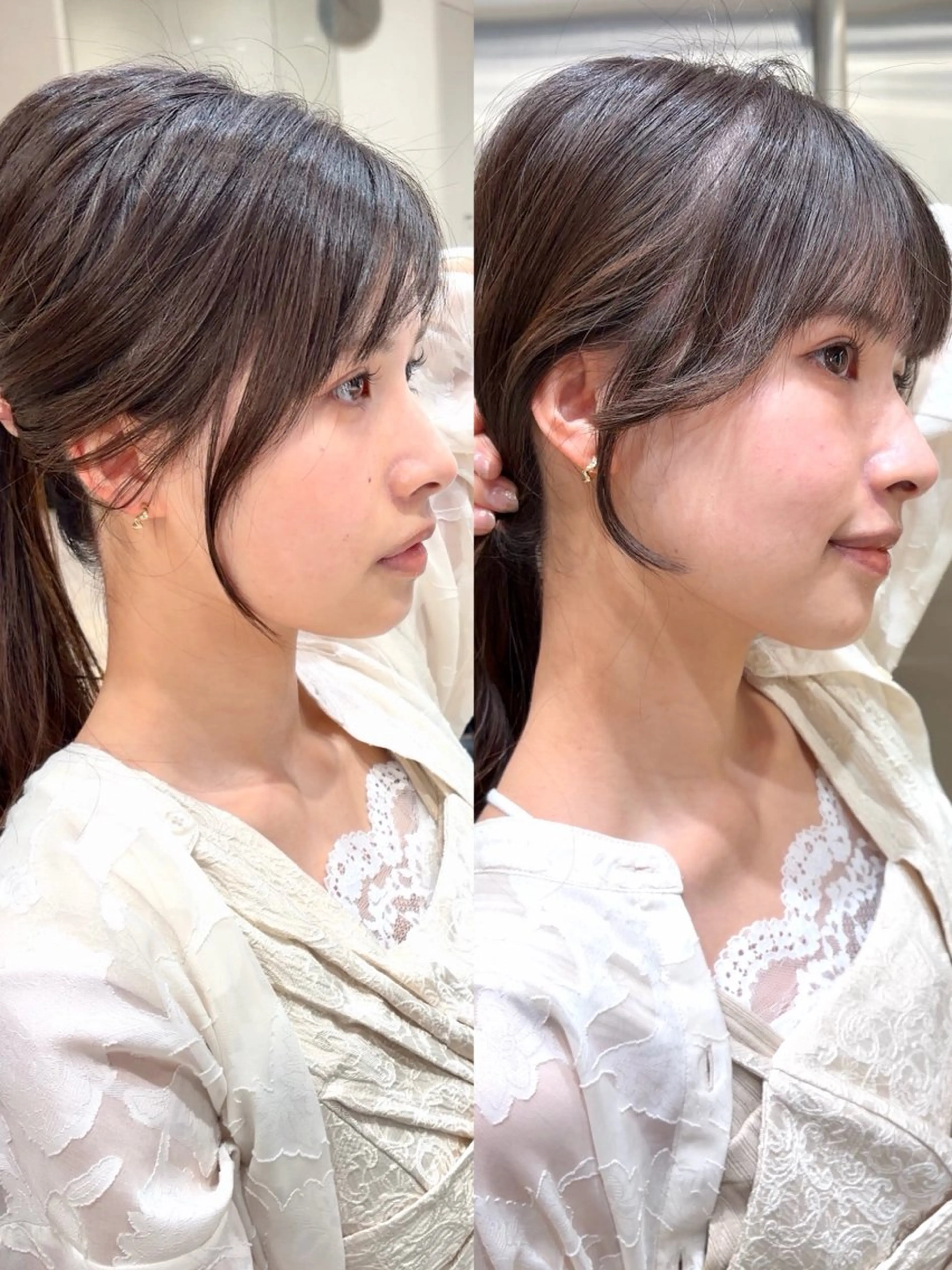 ミディアム カット あらい みゆのヘアスタイル