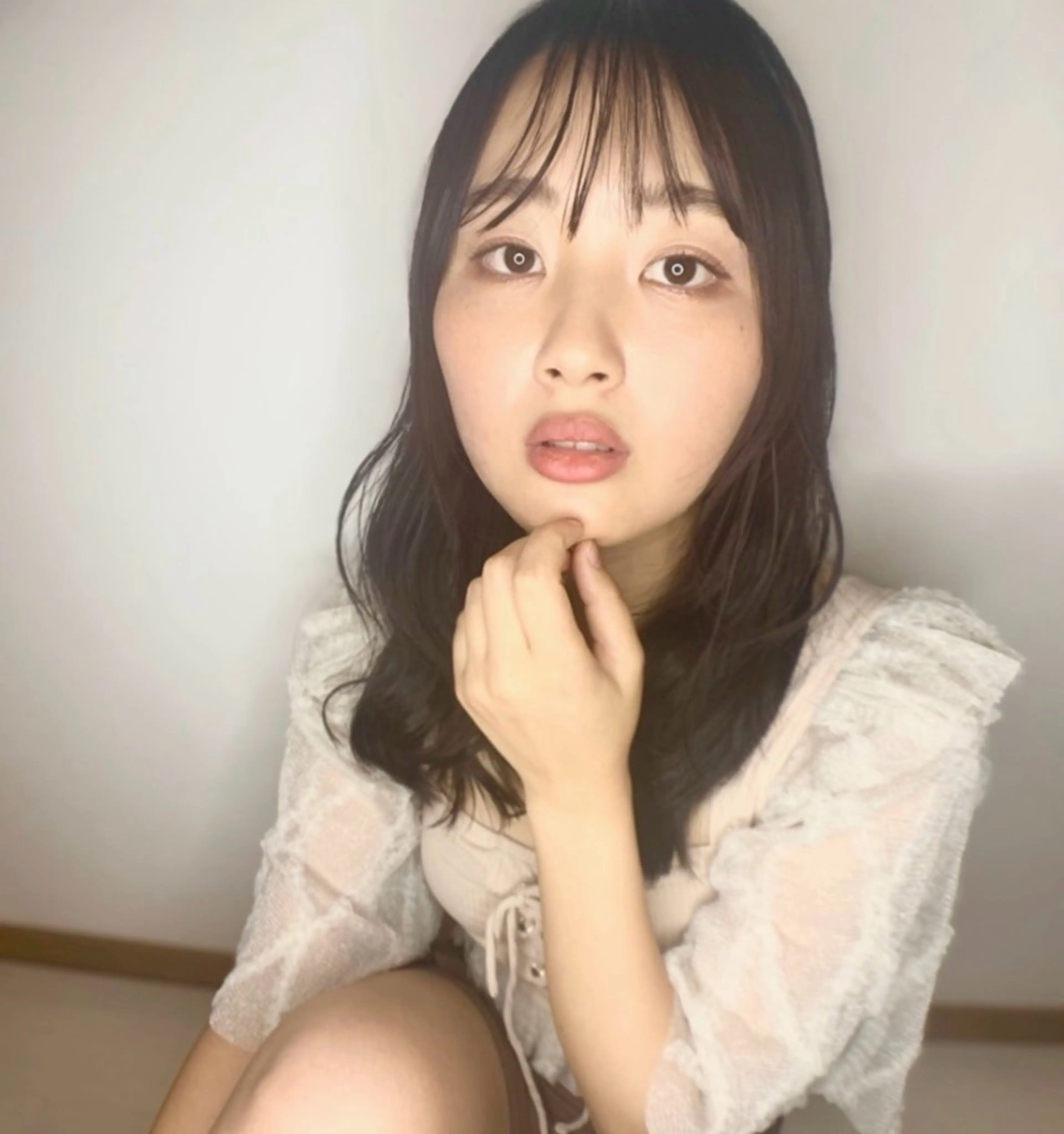 ロング シースルーバング ルセラ所属・駅前rucella 航のヘアスタイル