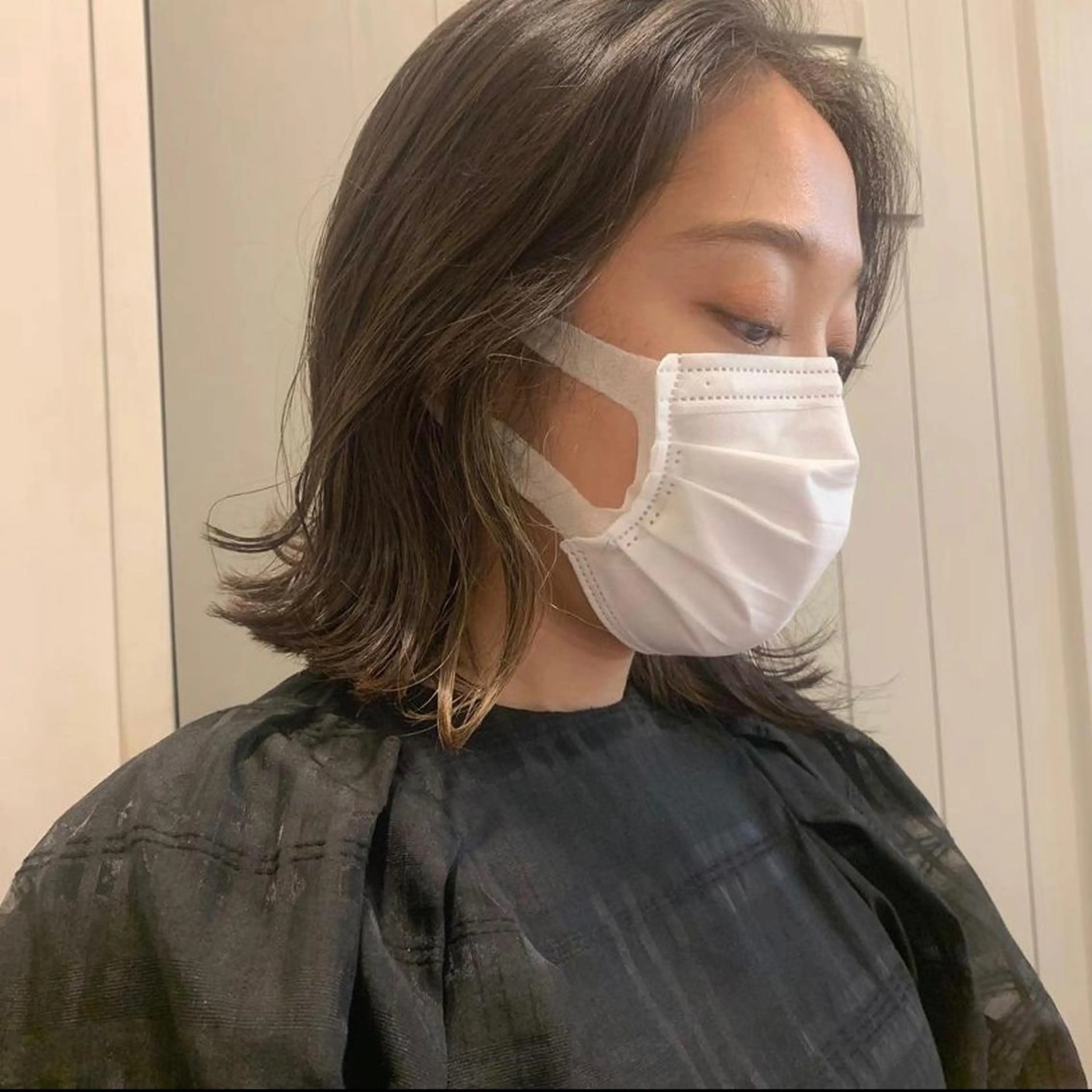 ミディアム カラー カット ヘアカラー 【pejite】 Hinanoのヘアスタイル