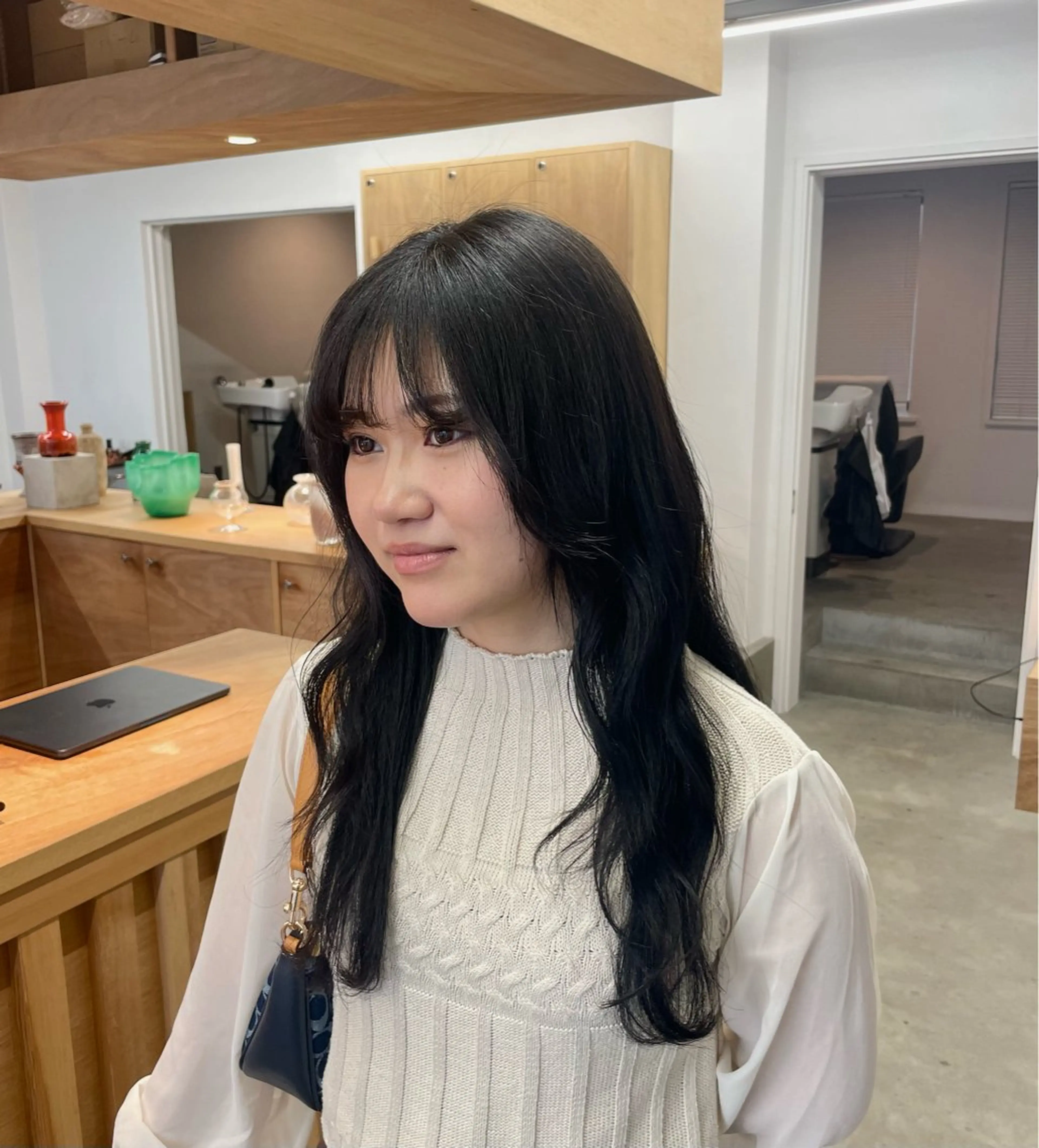 ロング カラー 神田 凜音のヘアスタイル