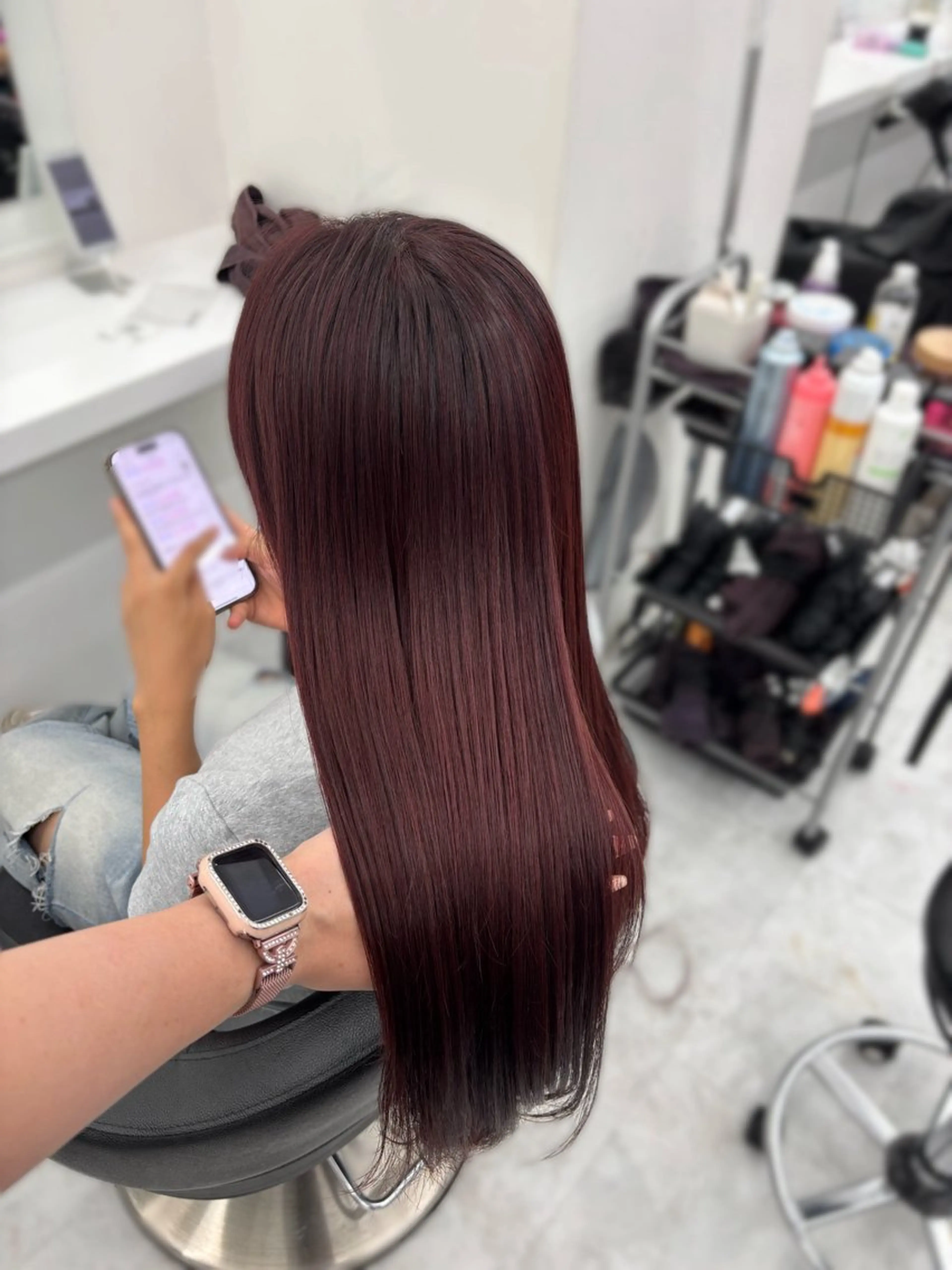 カラー かわいい艶髪🤍 れいな🤍のヘアスタイル