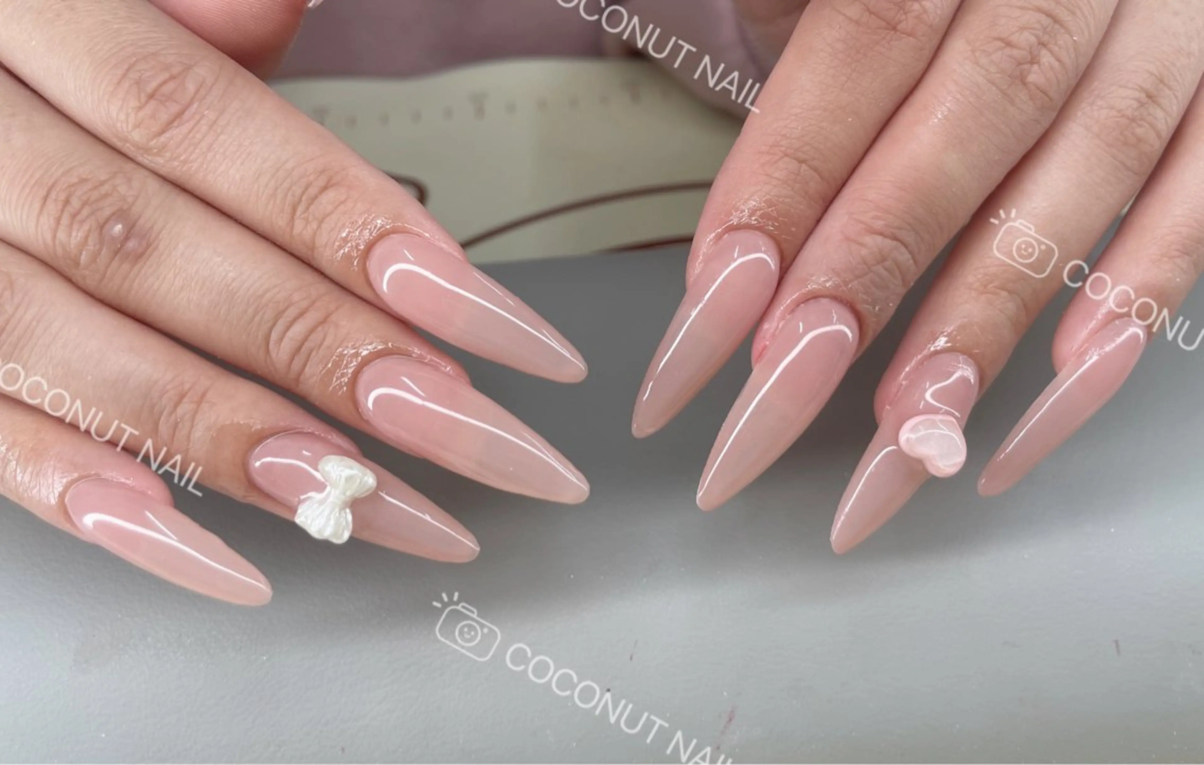 ネイル ハンドネイル 神田 ココナッツのネイルデザイン