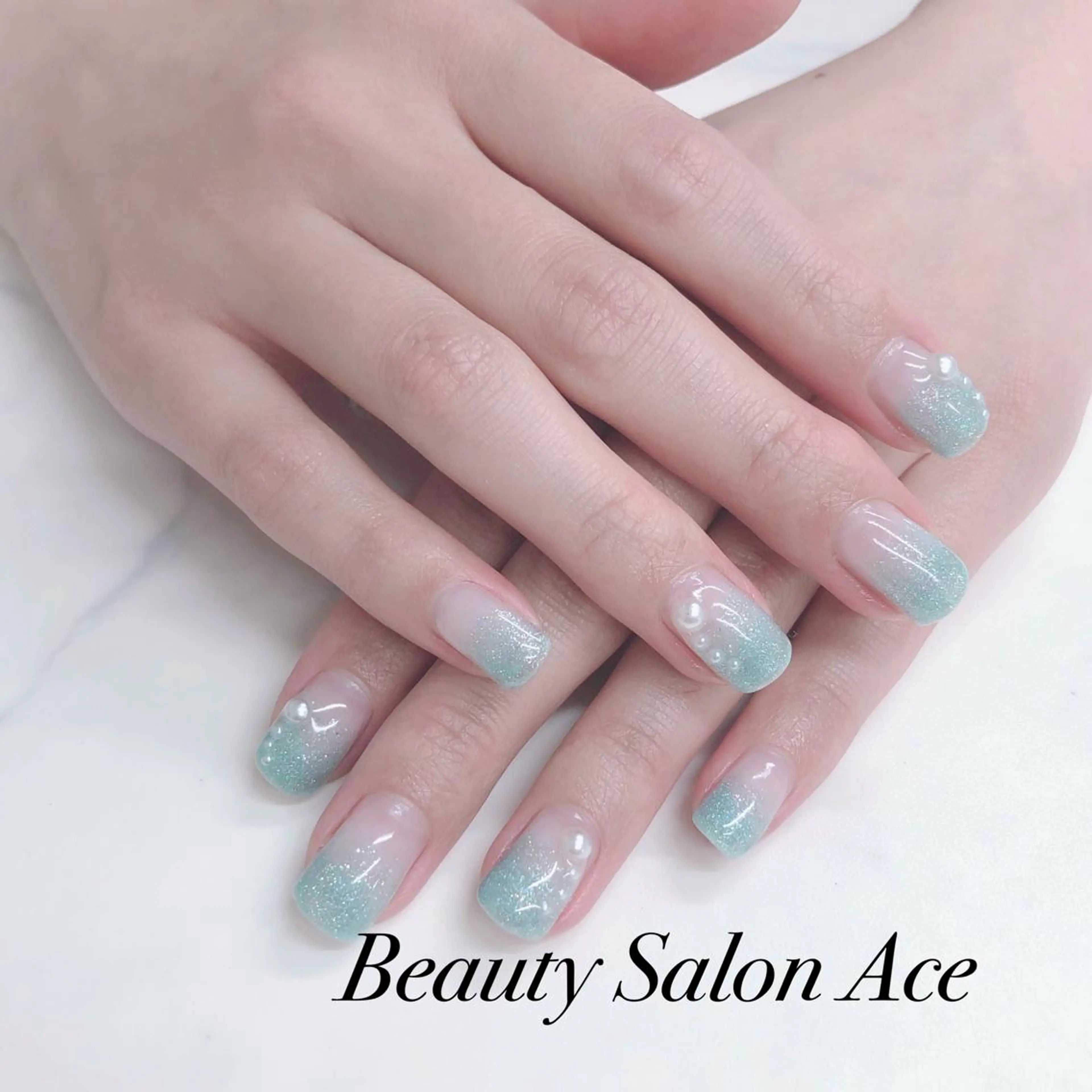 ネイル ラメ(グリッター) メンズネイル 夏ネイル ハンドネイル ハンドケア Beauty Salon Ace(ネイルサロン エース)所属・池袋フィルイン Ace♡長さだしのネイルデザイン
