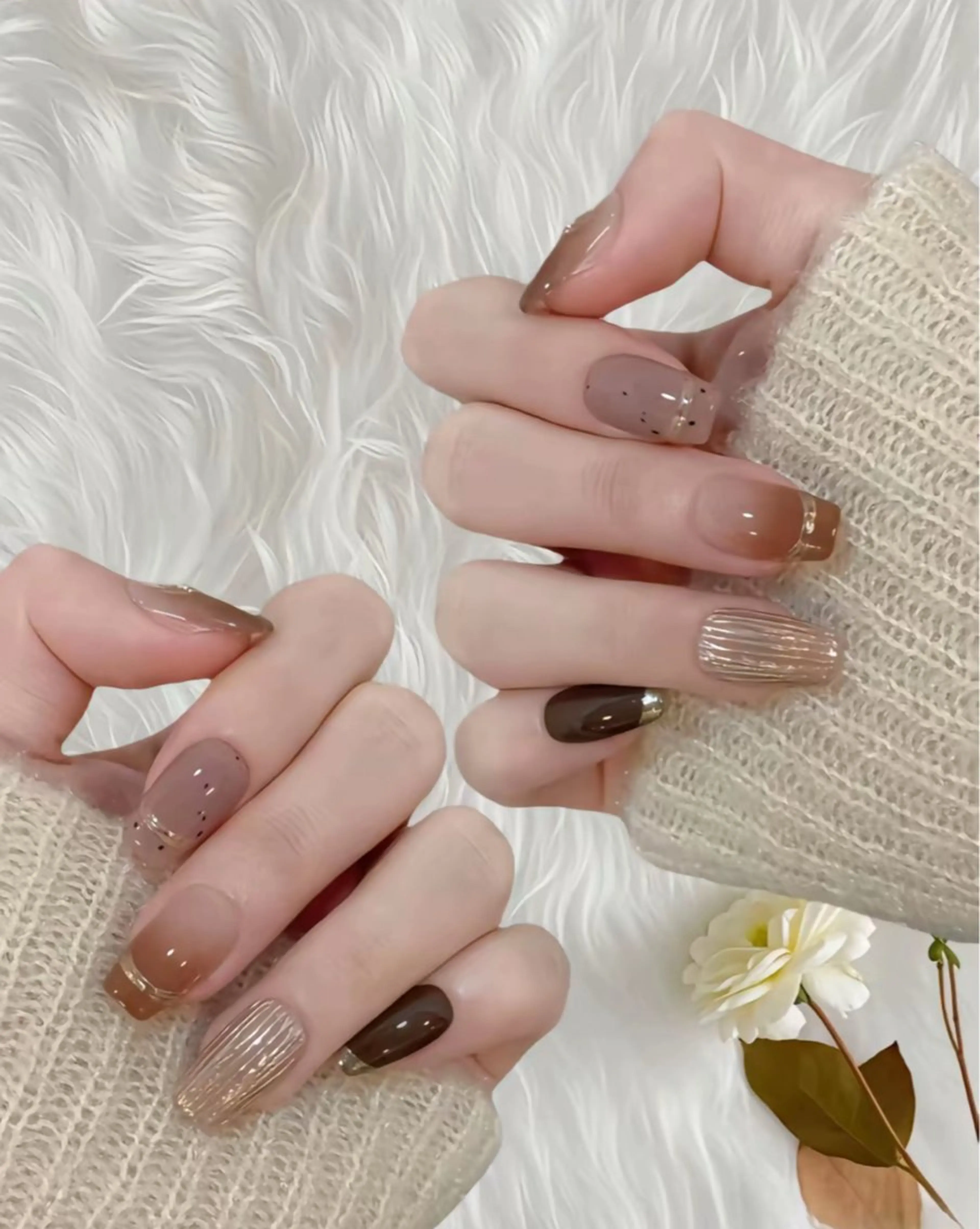 ネイル アートネイル フレンチネイル ジェルネイル グラデーション 韓国ネイル 村中 ハナのネイルデザイン