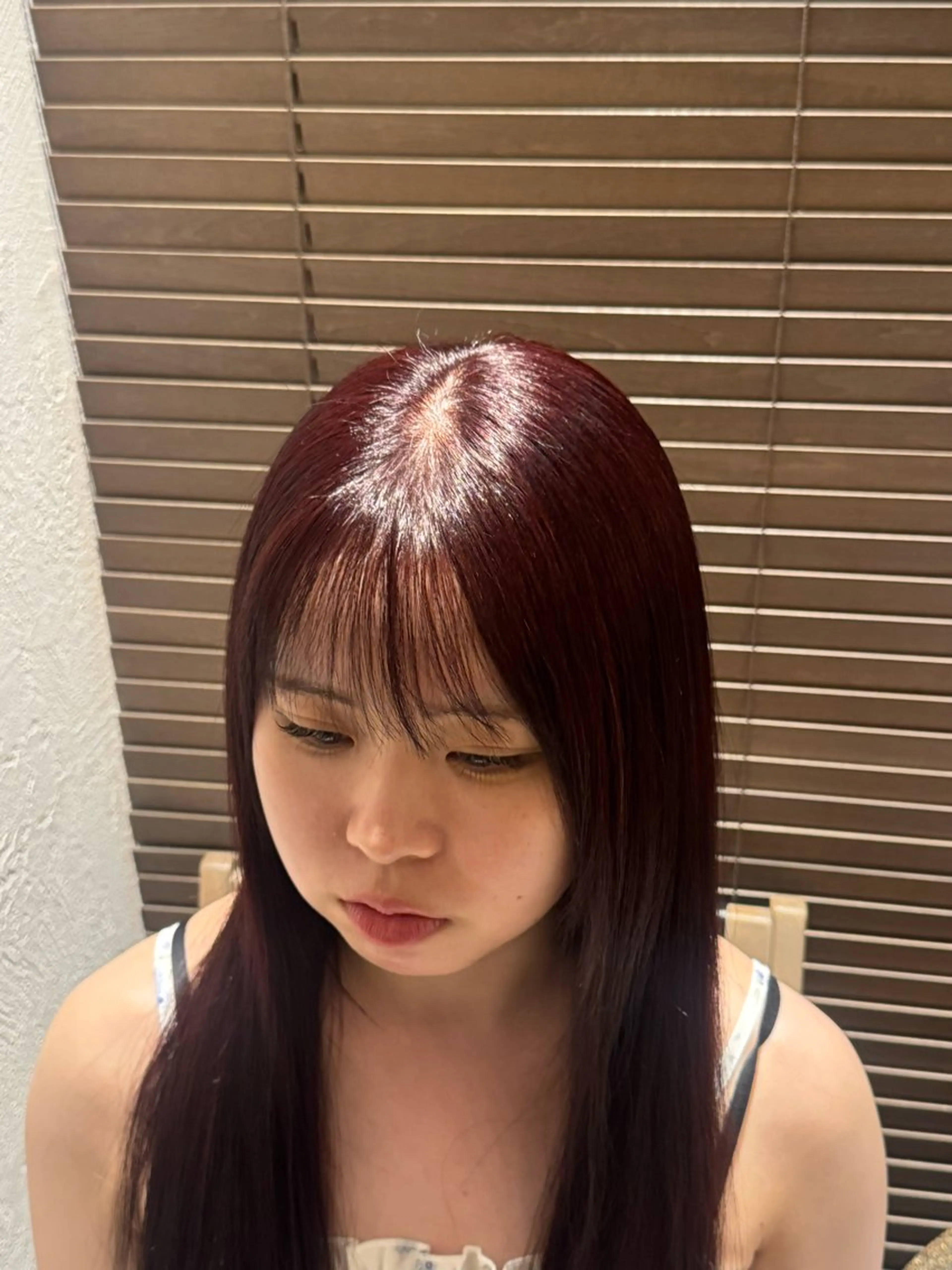 ロング ヘアカラー 渋谷/切りっぱなし レイヤー/ブリーチのヘアスタイル