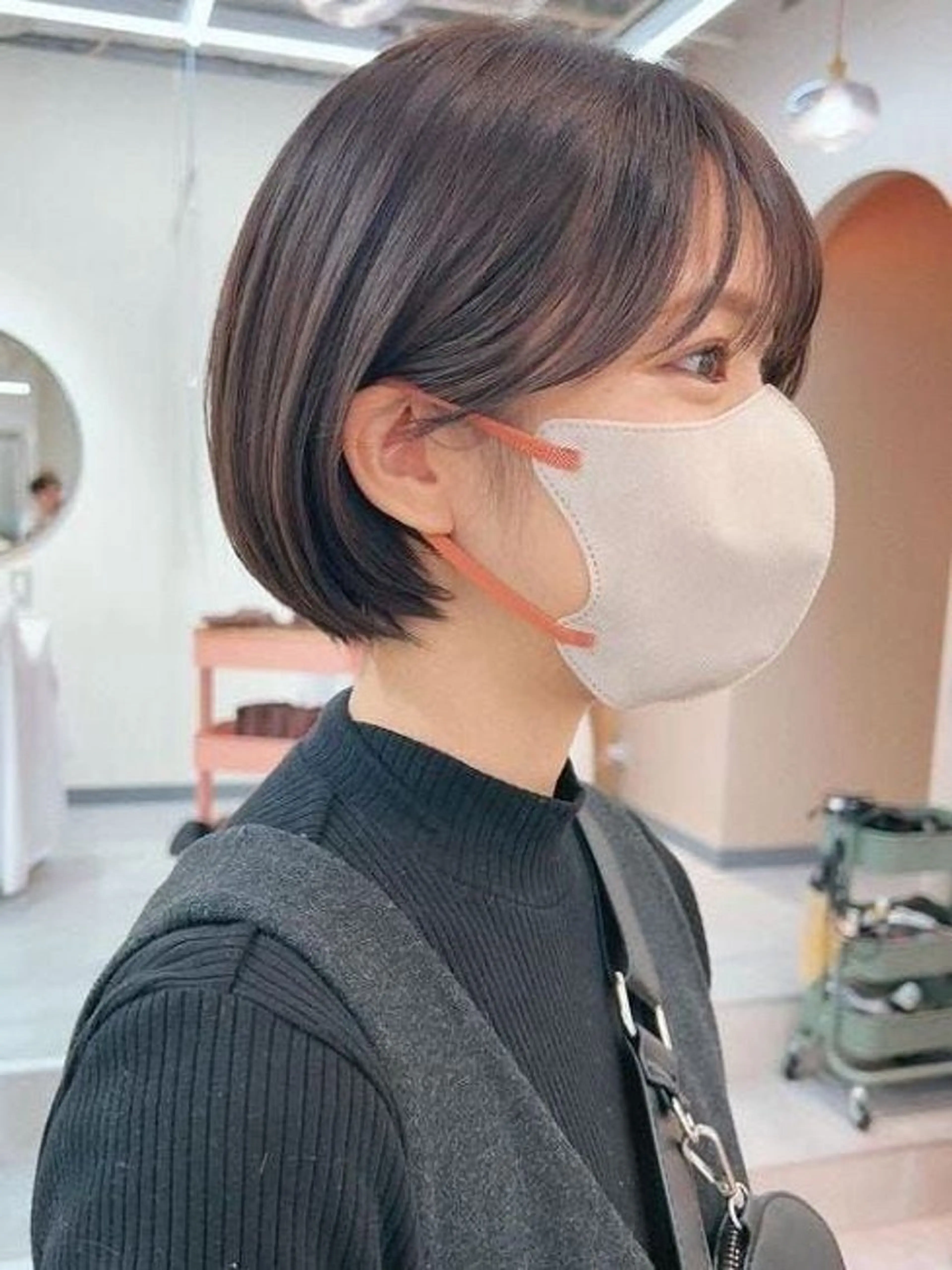 ショート レイヤー/顔周り/ 透明感/ののか💞のヘアスタイル