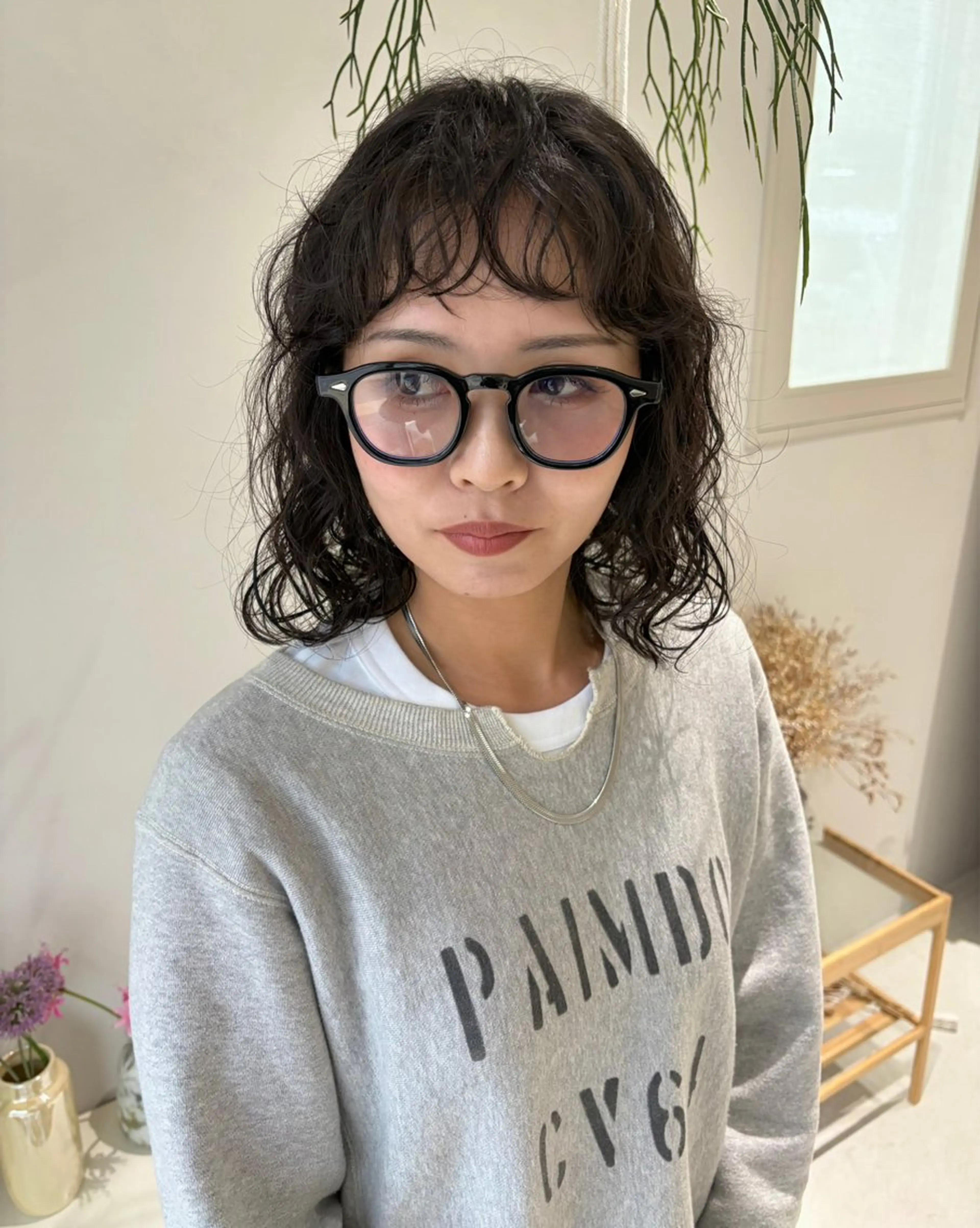 パーマ 髪質改善 酸性ストレート ニュアンスパーマ ストレートパーマ 🪻花屋併設🪻秀島 有紀のヘアスタイル