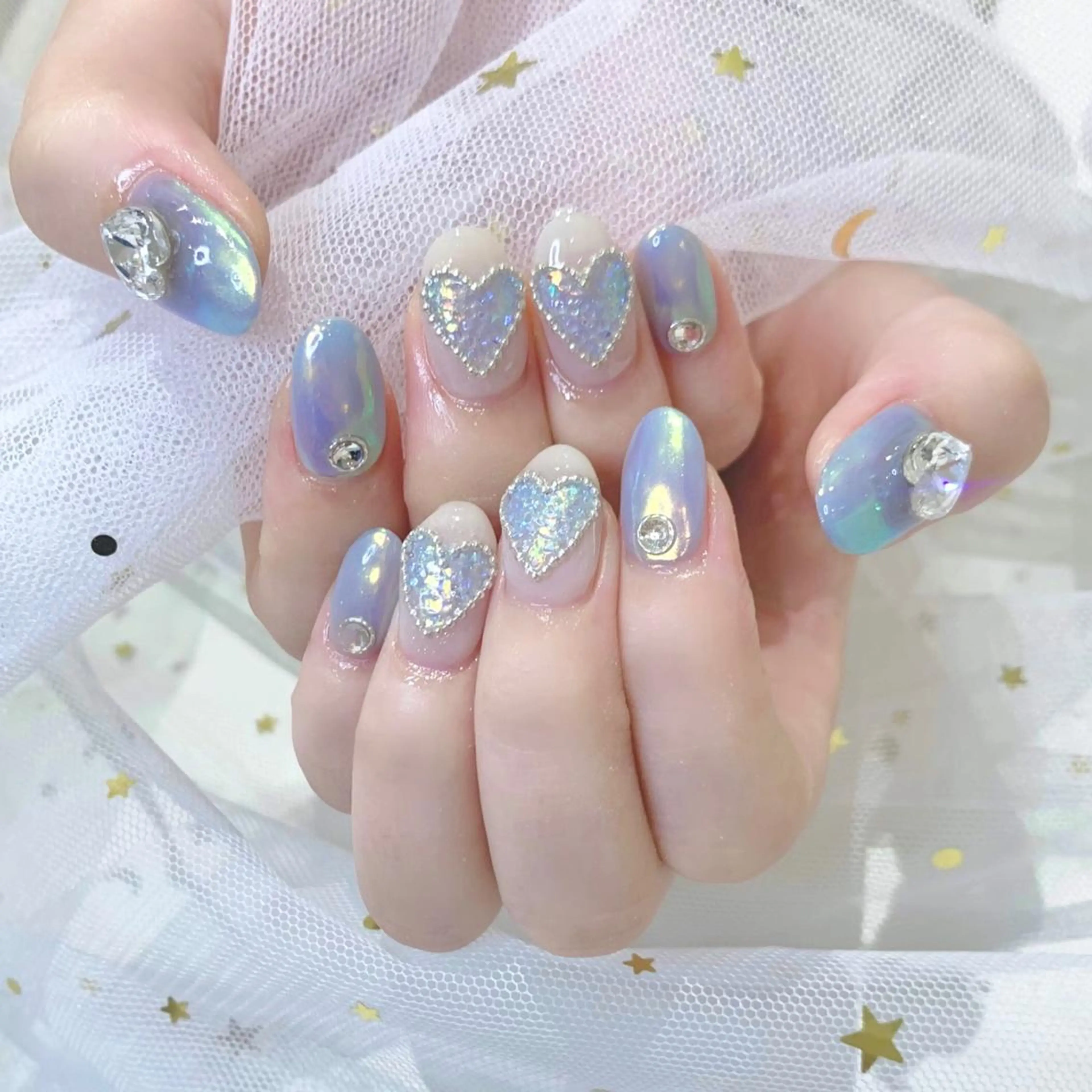 ネイル ハート ハンドネイル Kanon 🤍のネイルデザイン