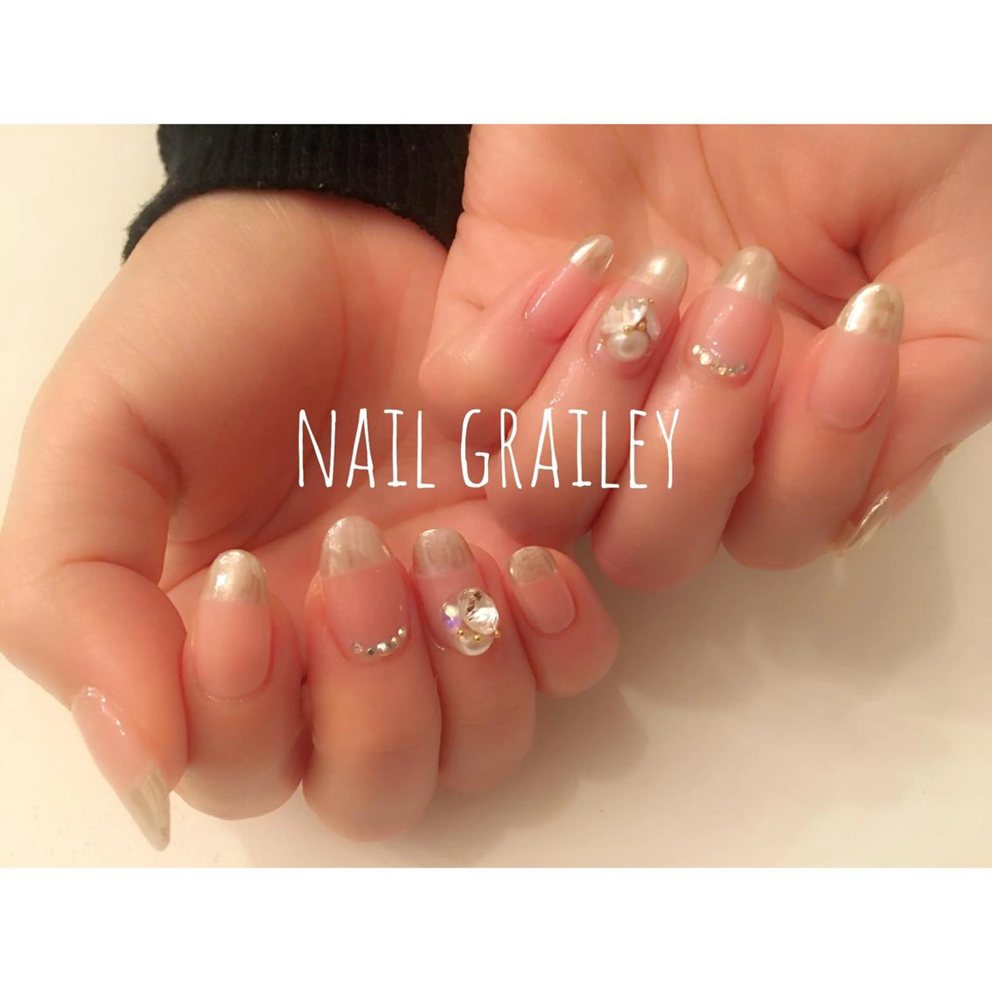 ネイル ストーンネイル nail makoのネイルデザイン