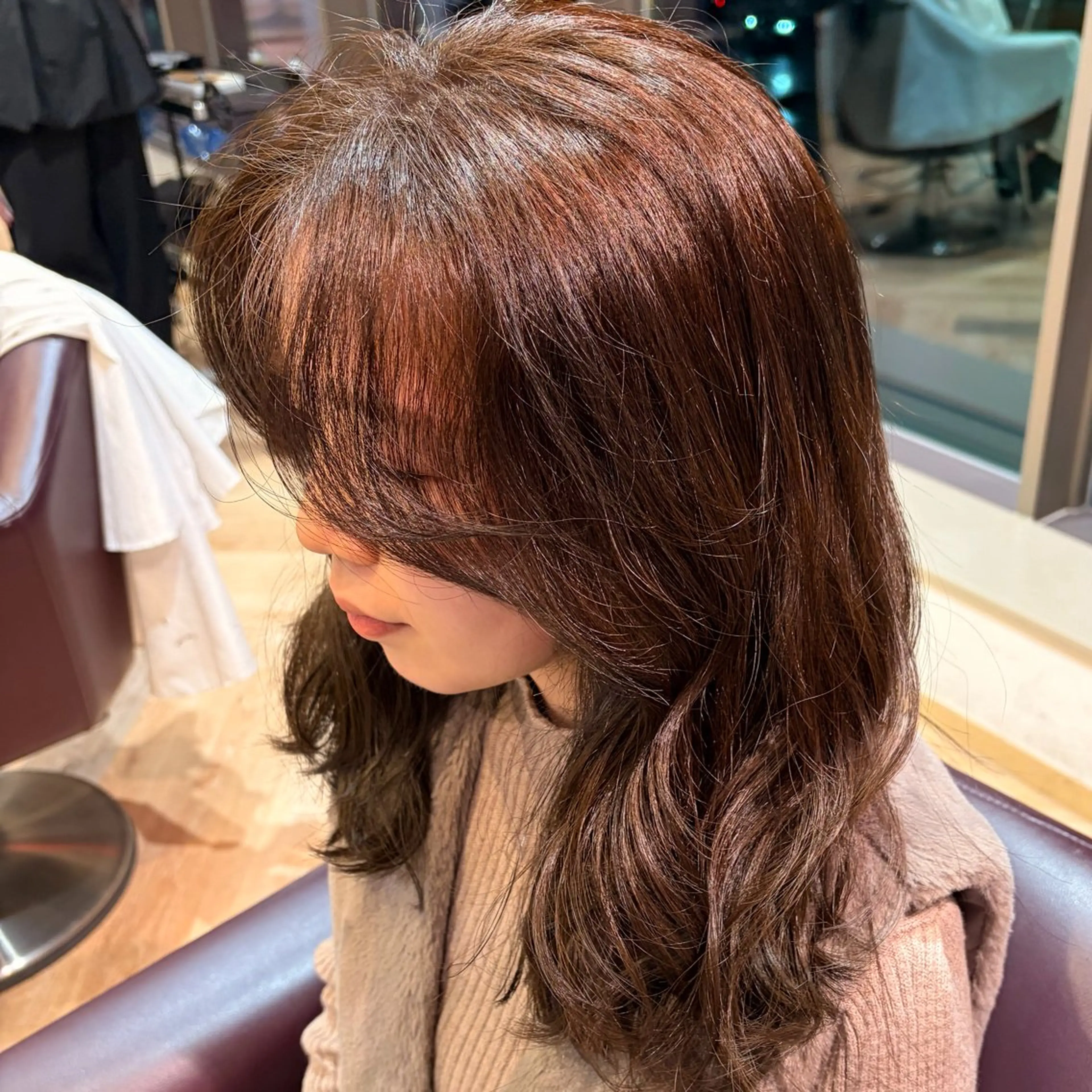 セミロング カラー カット ヘアカラー Yamada Ami🪐のヘアスタイル