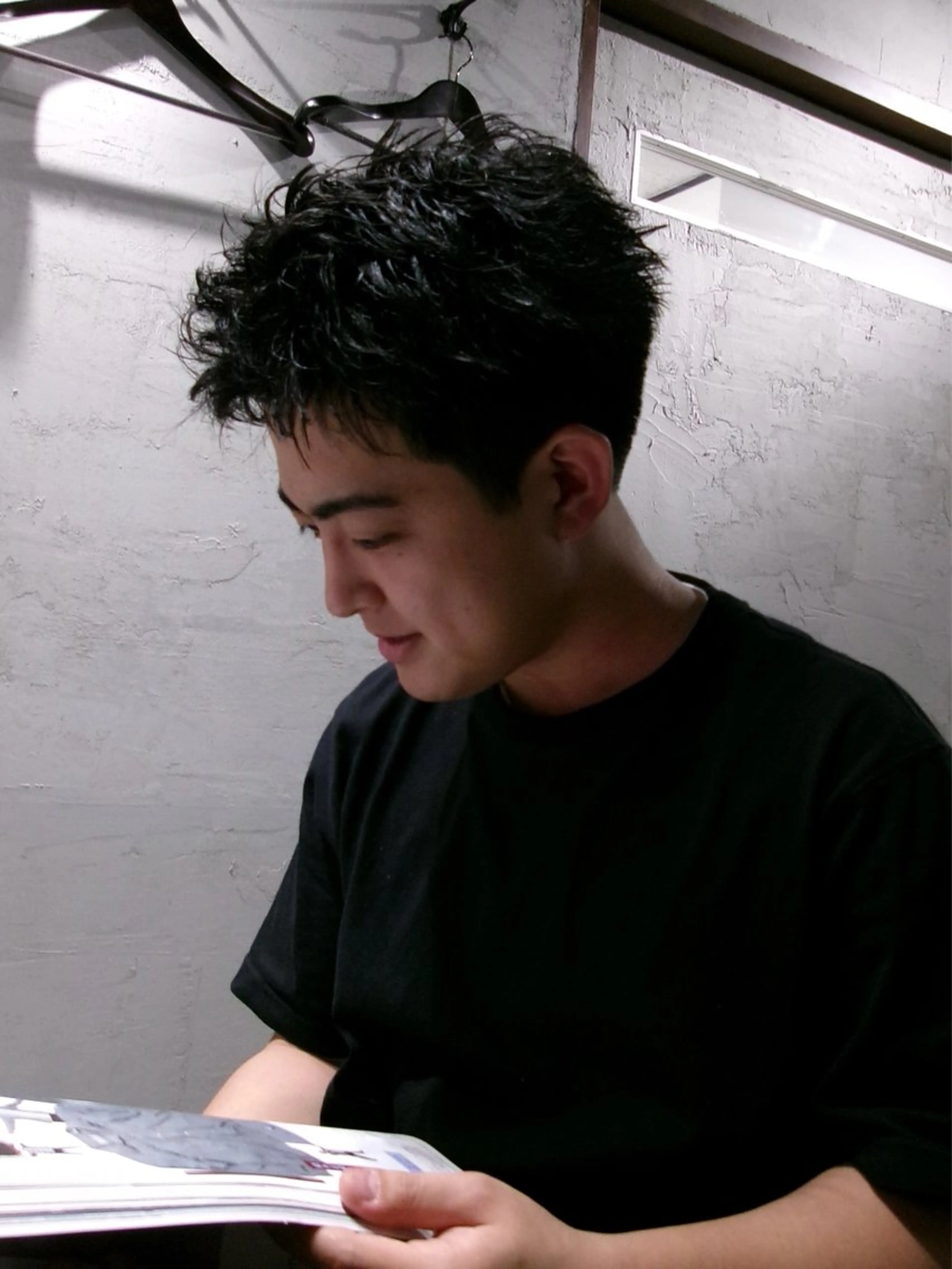 ショート くせ毛 garage.所属・吉田 慎冴/メンズパーマのヘアスタイル